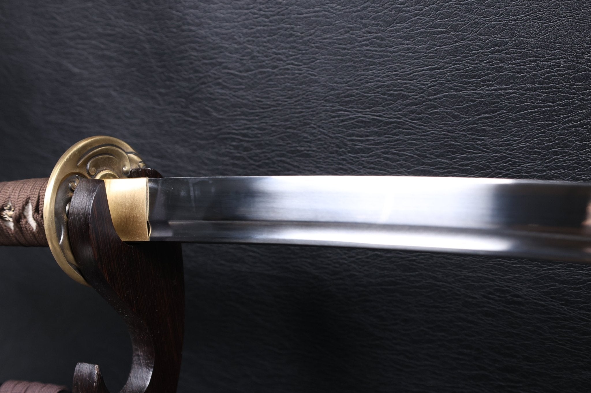 Katana Storm Tiger Spring Steel Black Saya Genuine Rayskin | KSA Katana Katana For Sale 2026
