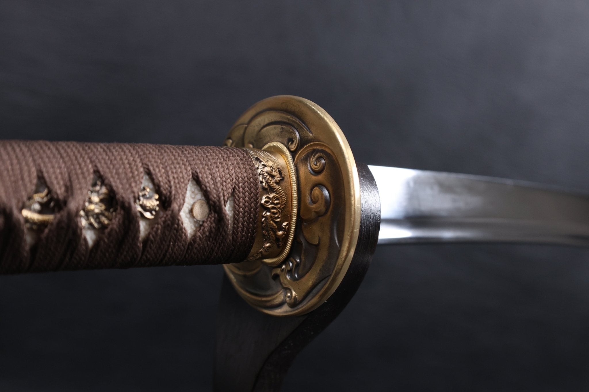 Katana Storm Tiger Spring Steel Black Saya Genuine Rayskin | KSA Katana Katana For Sale 2026