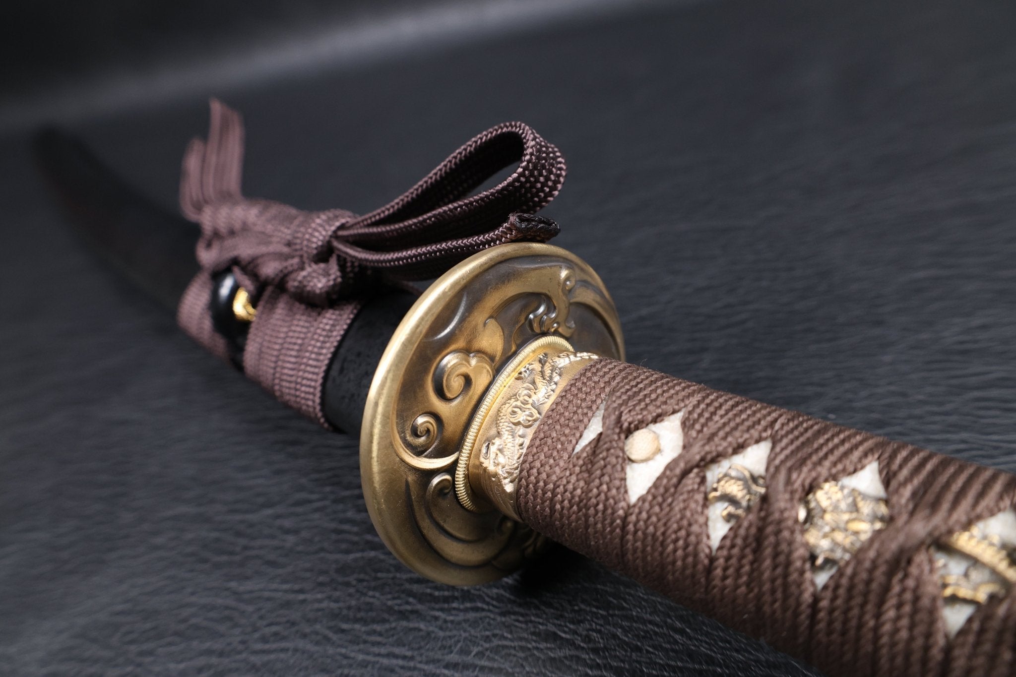 Katana Storm Tiger Spring Steel Black Saya Genuine Rayskin | KSA Katana Katana For Sale 2026