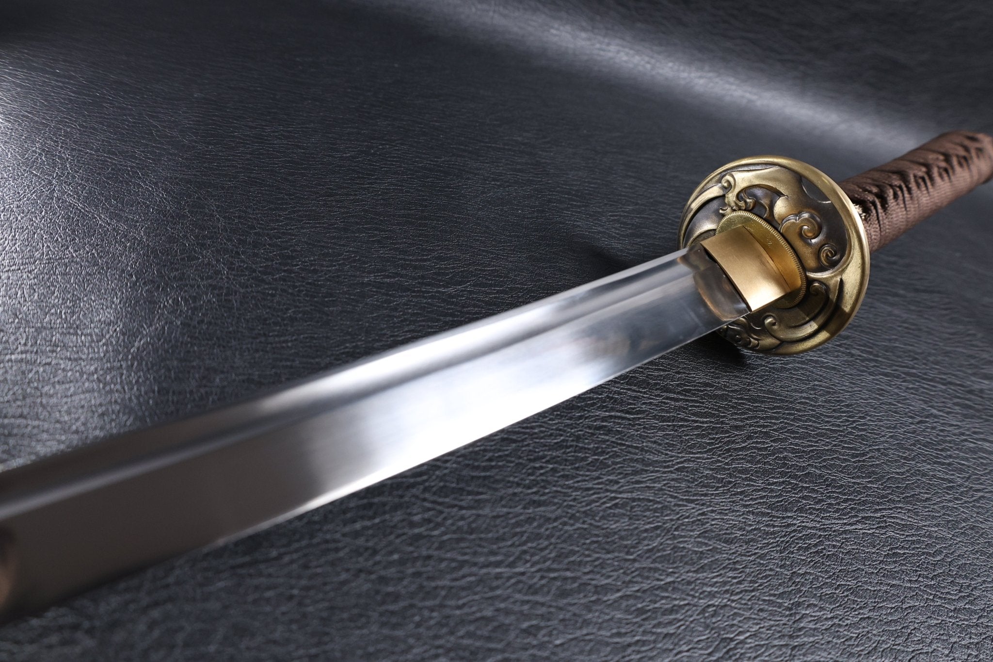Katana Storm Tiger Spring Steel Black Saya Genuine Rayskin | KSA Katana Katana For Sale 2026