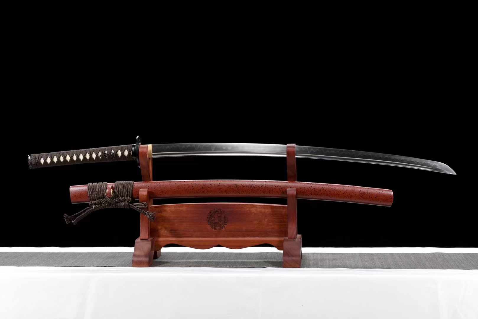 Katana Suidian Carbon Steel Clay Tempered Red Saya 碎點 | KatanaSwordArt Katana For Sale 2025