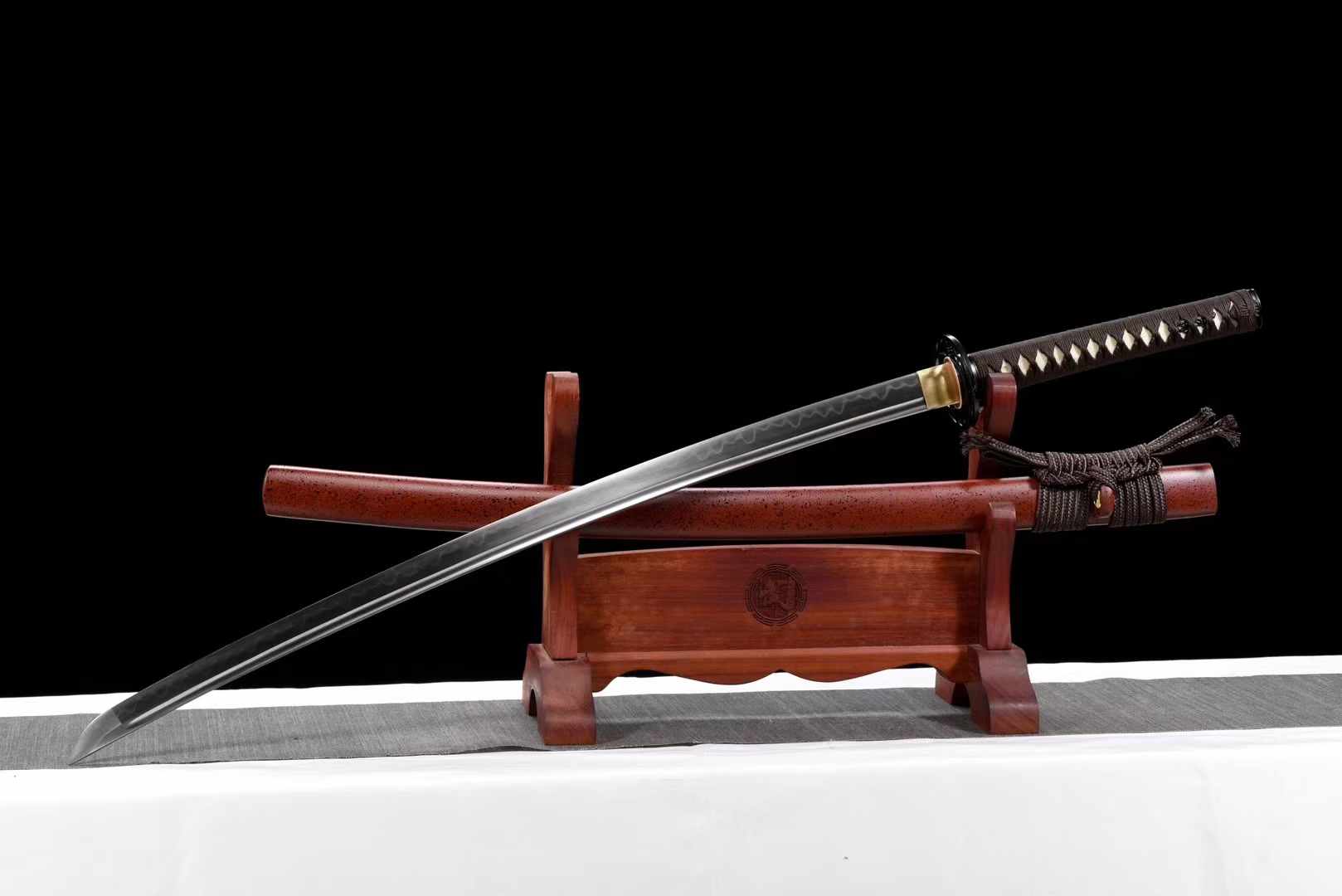 Katana Suidian Carbon Steel Clay Tempered Red Saya 碎點 | KatanaSwordArt Katana For Sale 2025