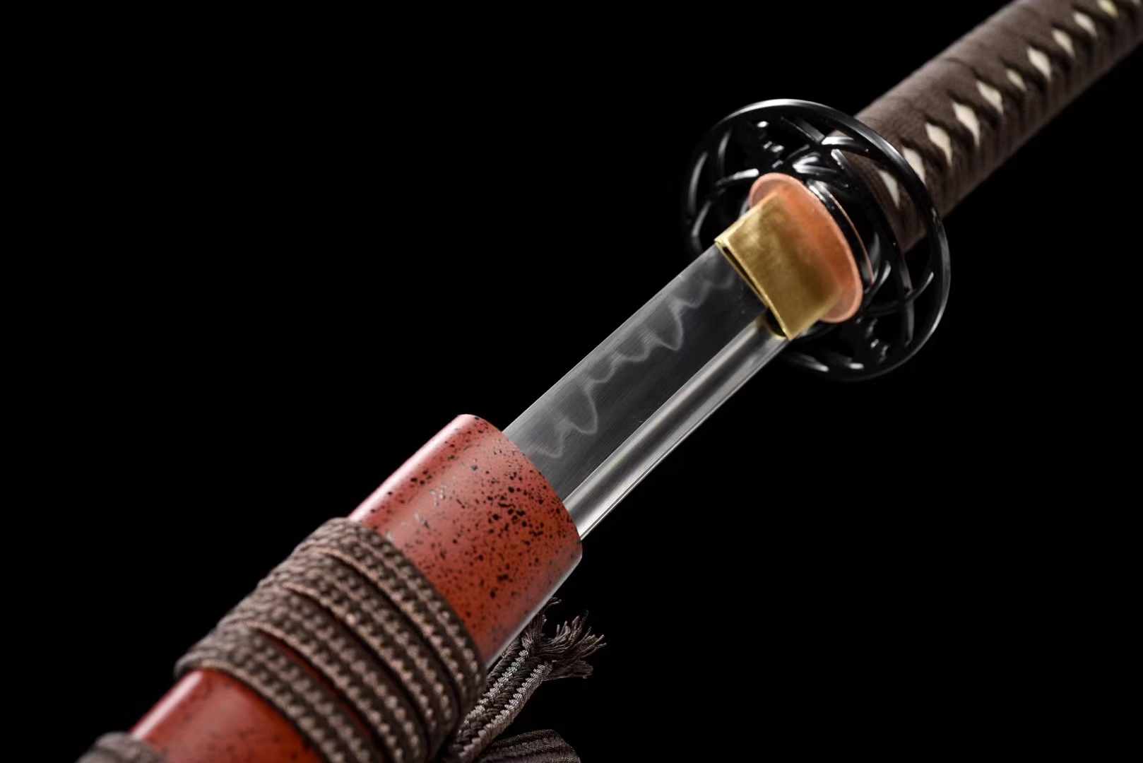 Katana Suidian Carbon Steel Clay Tempered Red Saya 碎點 | KatanaSwordArt Katana For Sale 2025