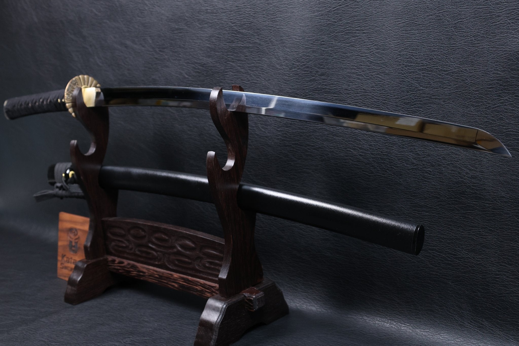 Katana Takanobu 9260 Spring Steel Premium Mirror Polish with Black Saya | KSA Jiang | KSA Katana For Sale 2026