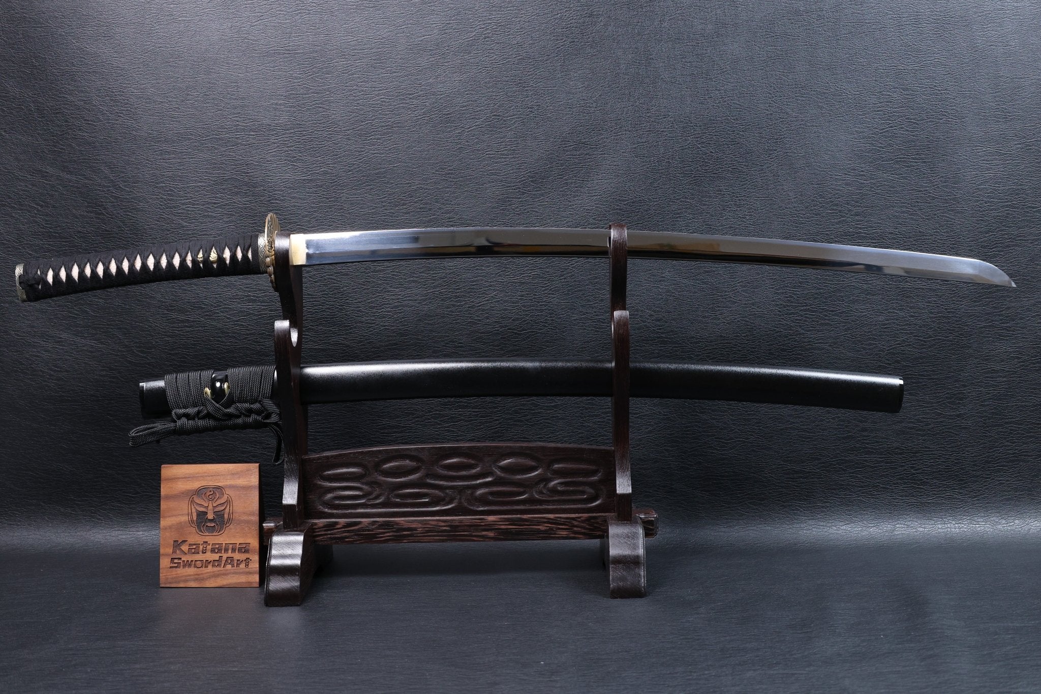Katana Takanobu 9260 Spring Steel Premium Mirror Polish with Black Saya | KSA Jiang | KSA Katana For Sale 2026