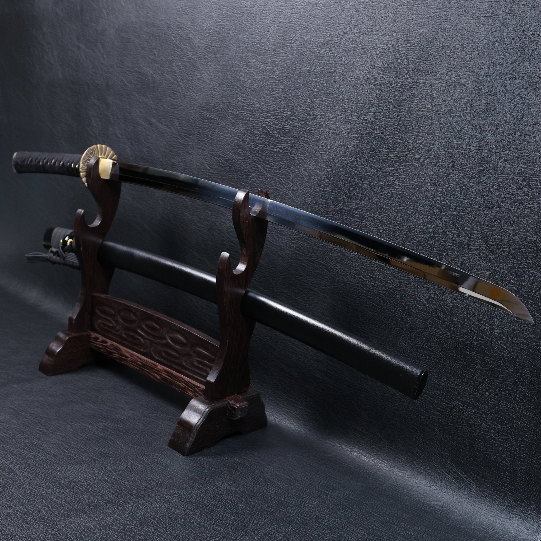 Katana Takanobu 9260 Spring Steel Premium Mirror Polish with Black Saya | KSA Jiang | KSA Katana For Sale 2026