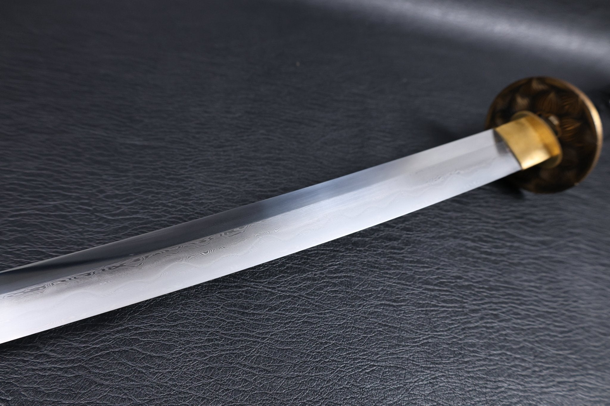 Katana Tatsuoki Folded Steel Clay Tempered Blade with Sanbonsugi Hamon | KSA Jiang | KSA Katana For Sale 2026