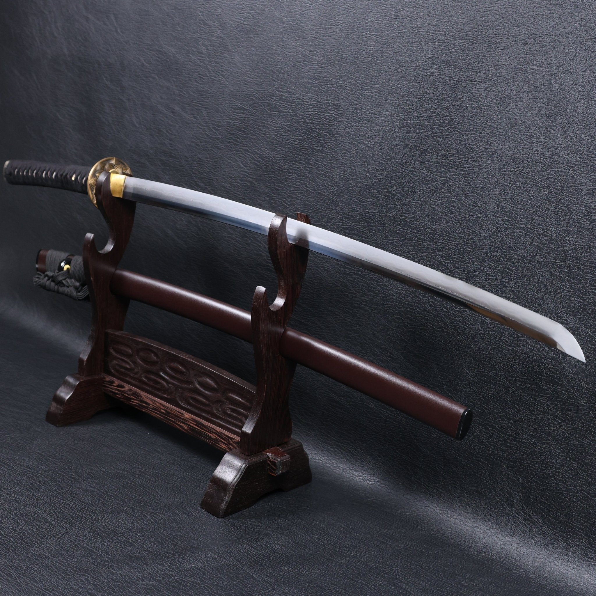 Katana Tatsuoki Folded Steel Clay Tempered Blade with Sanbonsugi Hamon | KSA Jiang | KSA Katana For Sale 2026