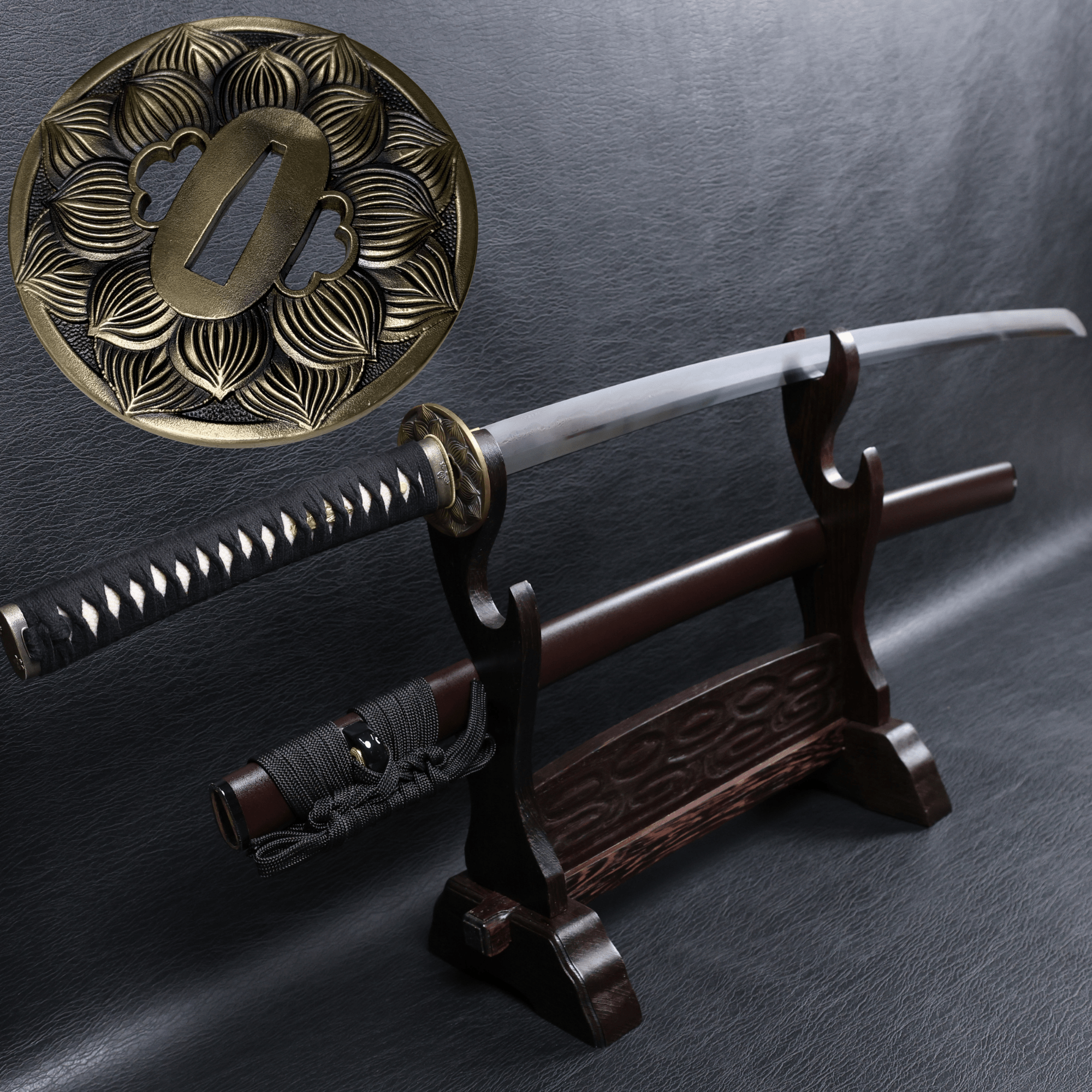 Katana Tatsuoki Folded Steel Clay Tempered Blade with Sanbonsugi Hamon | KSA Jiang | KSA Katana For Sale 2026