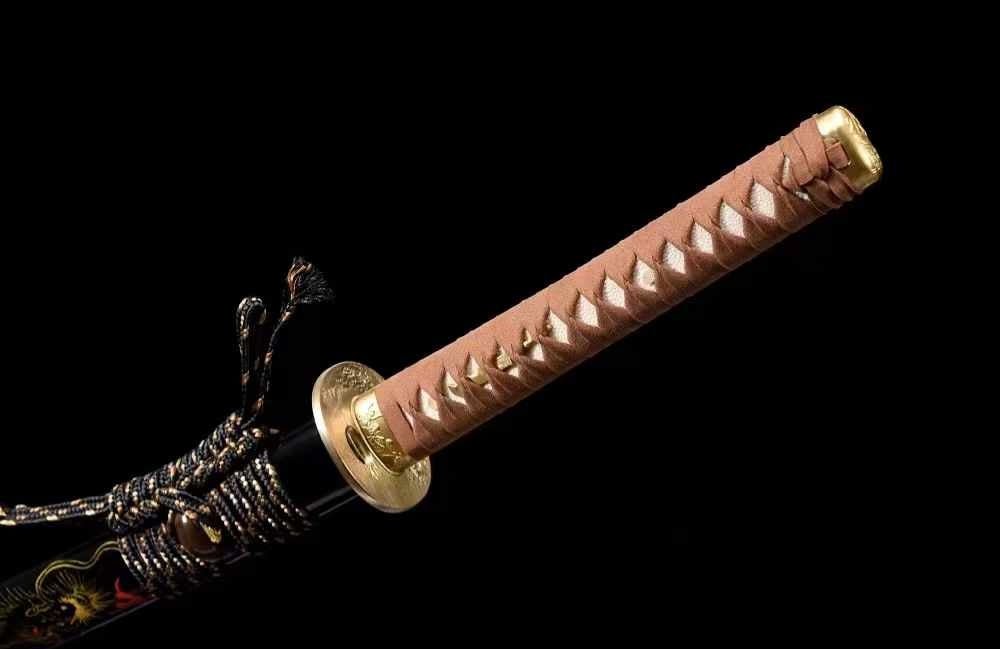 Katana Tenglong Manganese Steel Engraved Motifs Mirror Finish 騰龍 | KatanaSwordArt Katana For Sale 2025