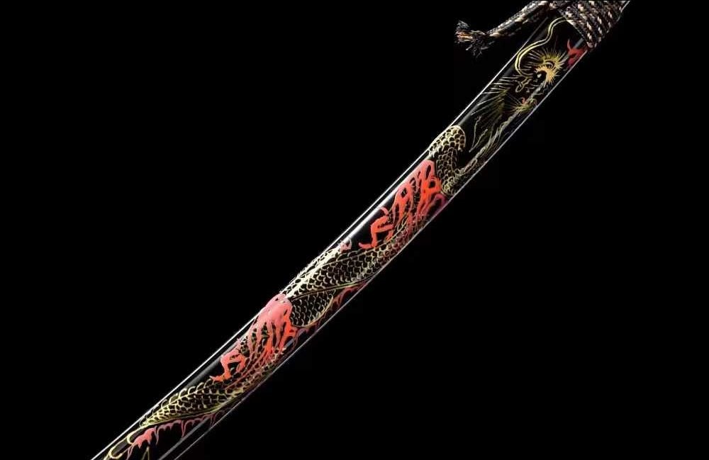 Katana Tenglong Manganese Steel Engraved Motifs Mirror Finish 騰龍 | KatanaSwordArt Katana For Sale 2025