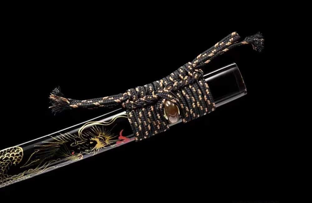 Katana Tenglong Manganese Steel Engraved Motifs Mirror Finish 騰龍 | KatanaSwordArt Katana For Sale 2025