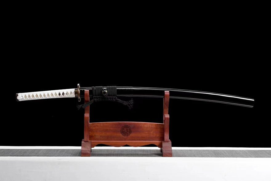 Katana Tokugawa Ieyasu T10 Clay Tempered Black Saya 德川家康 | KatanaSwordArt Katana For Sale 2025