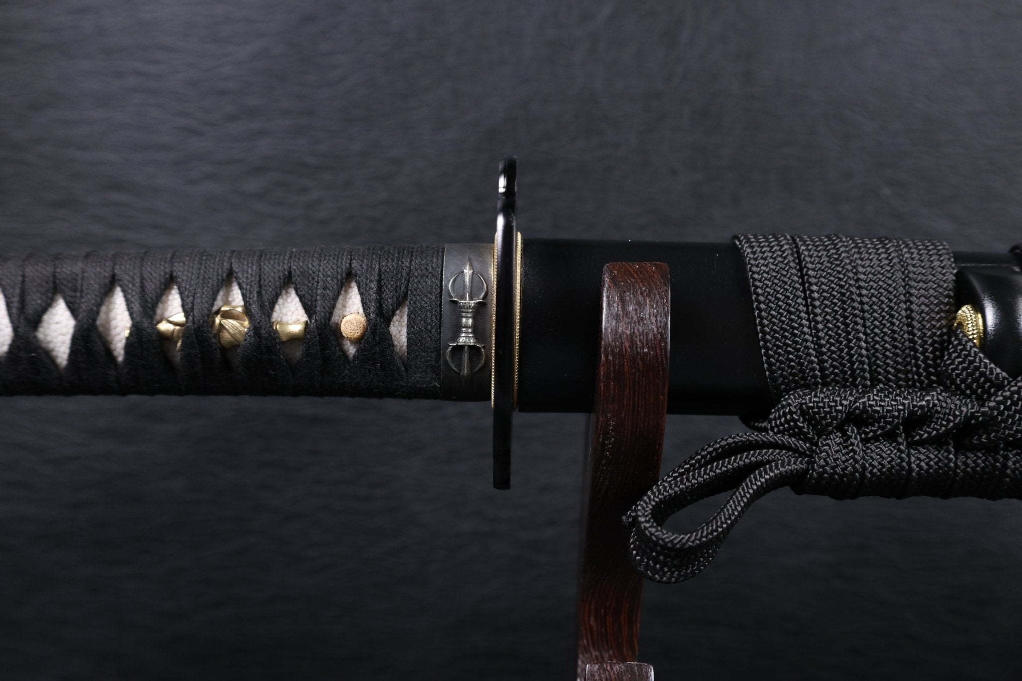 Katana Vajra Eclipse Folded Steel Clay Tempered Blade with Sanbonsugi Hamon | KSA Hua | KatanaSwordArt Katana For Sale 2026