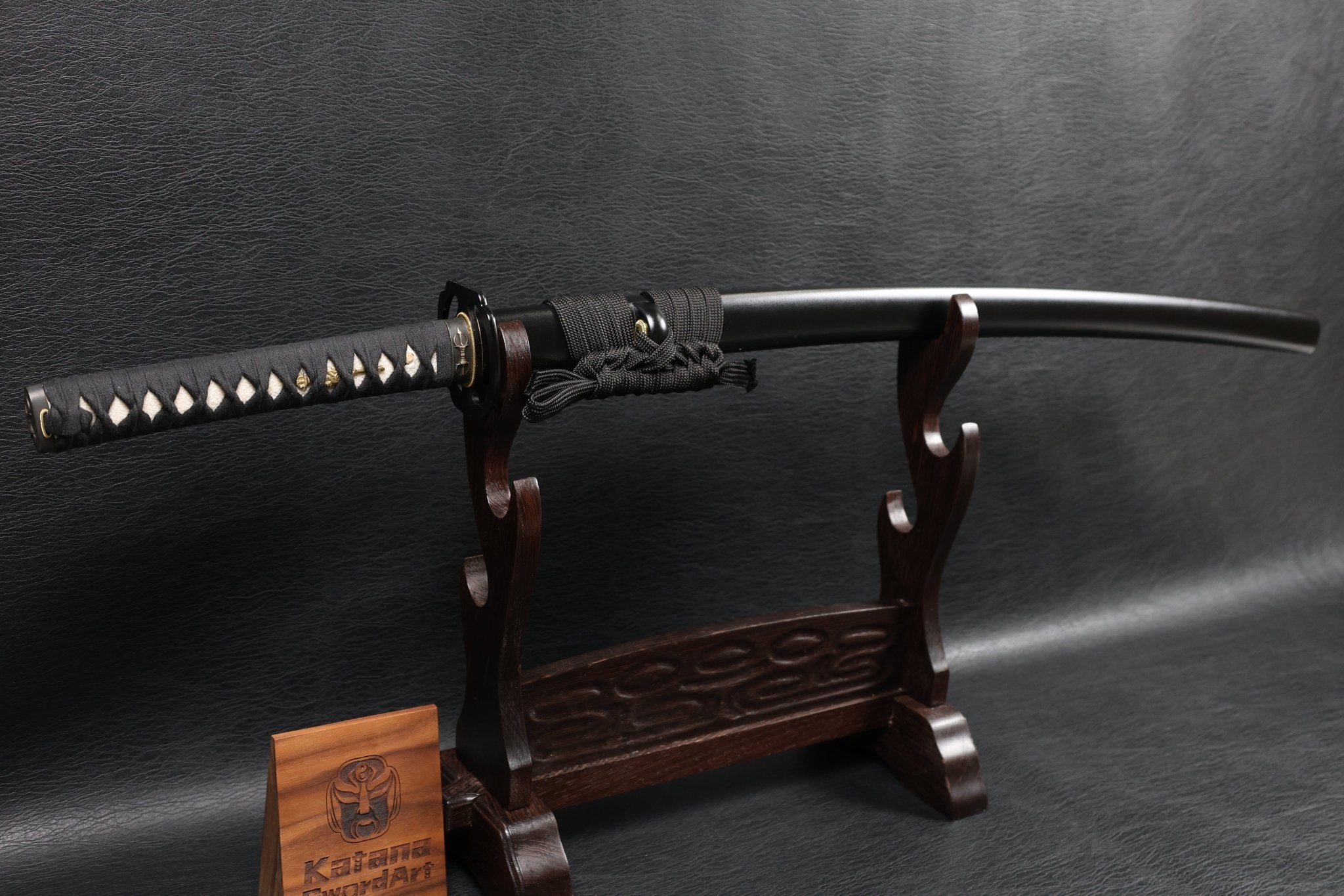 Katana Vajra Eclipse Folded Steel Clay Tempered Blade with Sanbonsugi Hamon | KSA Hua | KatanaSwordArt Katana For Sale 2026