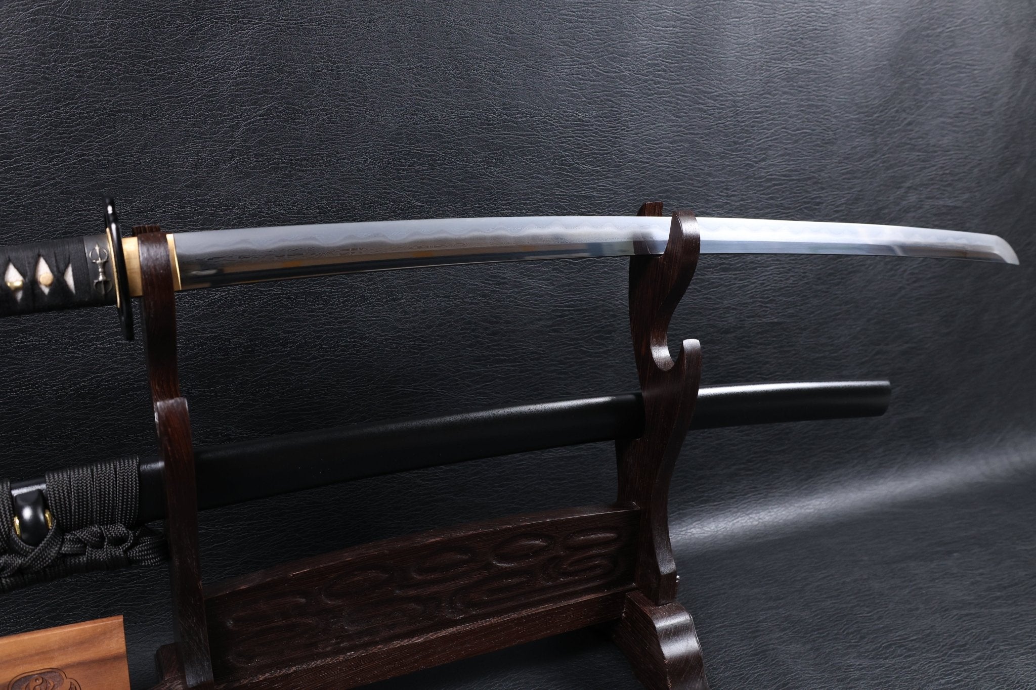 Katana Vajra Eclipse Folded Steel Clay Tempered Blade with Sanbonsugi Hamon | KSA Hua | KatanaSwordArt Katana For Sale 2026