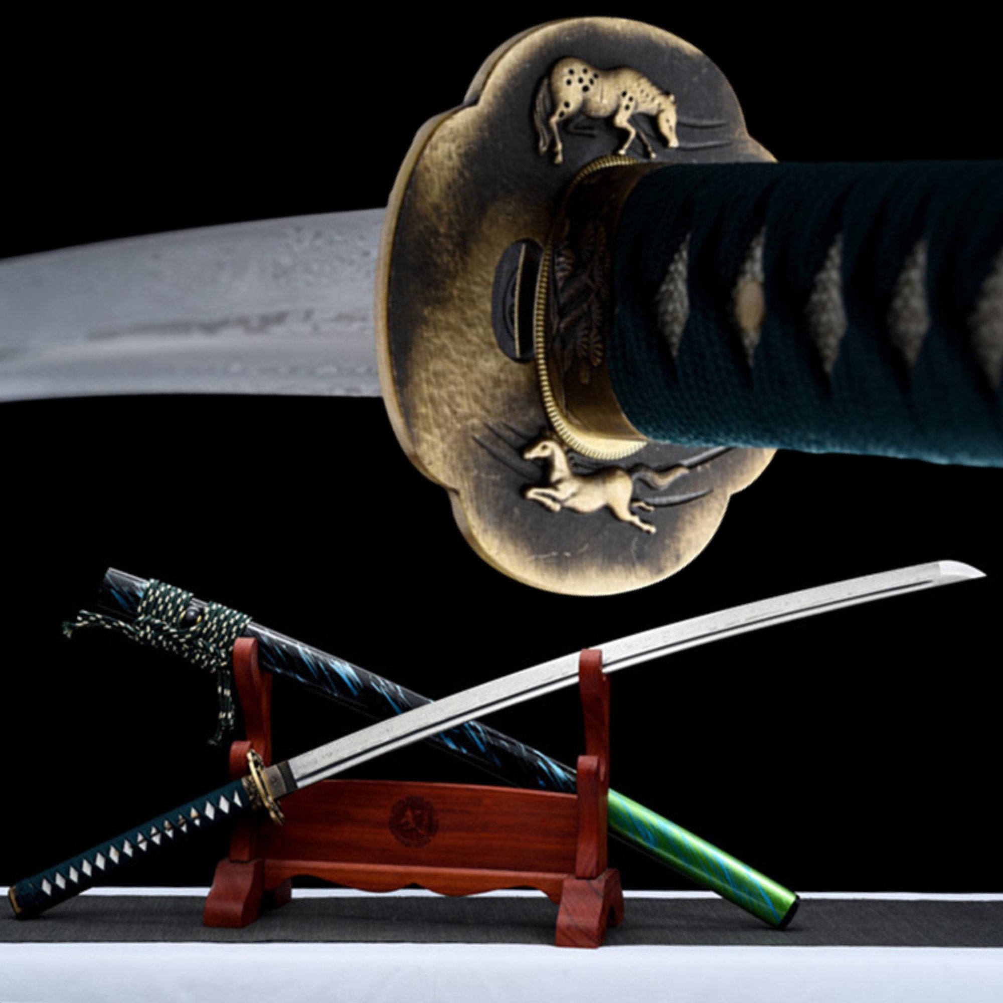 Katana Vault of Heaven Damascus Folded Steel Blue Saya 天穹 | KatanaSwordArt Katana For Sale 2025