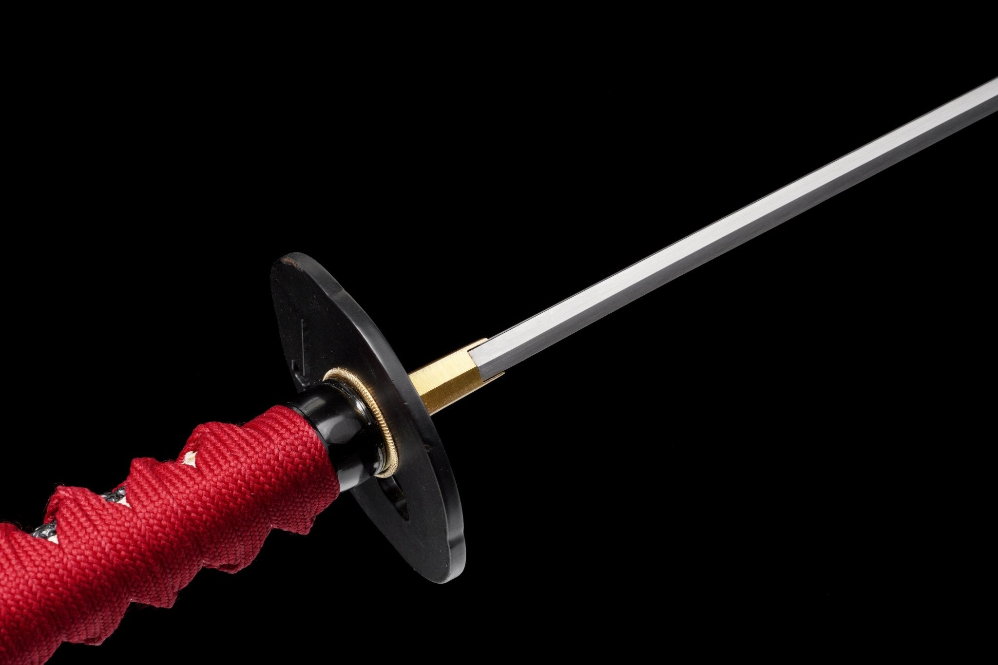 Katana Vermilion Flame Red Lacquer Saya Genuine Rayskin 紅炎 | KatanaSwordArt Katana For Sale 2025