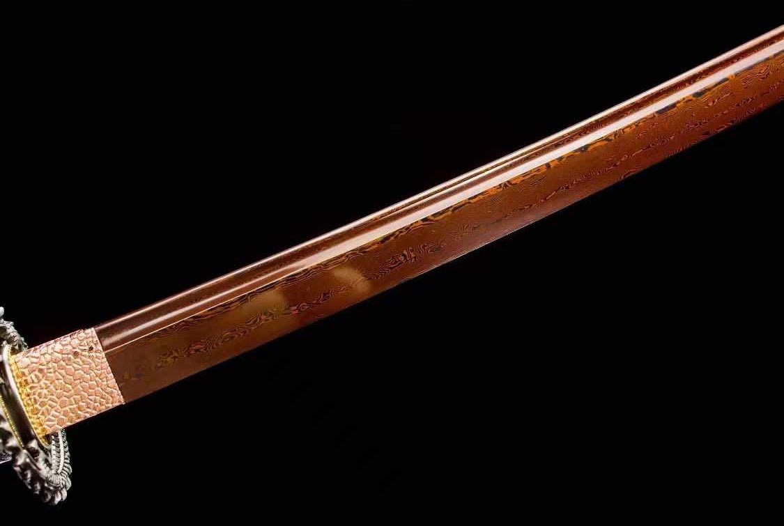 Katana XueYing Damascus Folded Steel Red Blade 血飲 | KatanaSwordArt Katana For Sale 2025