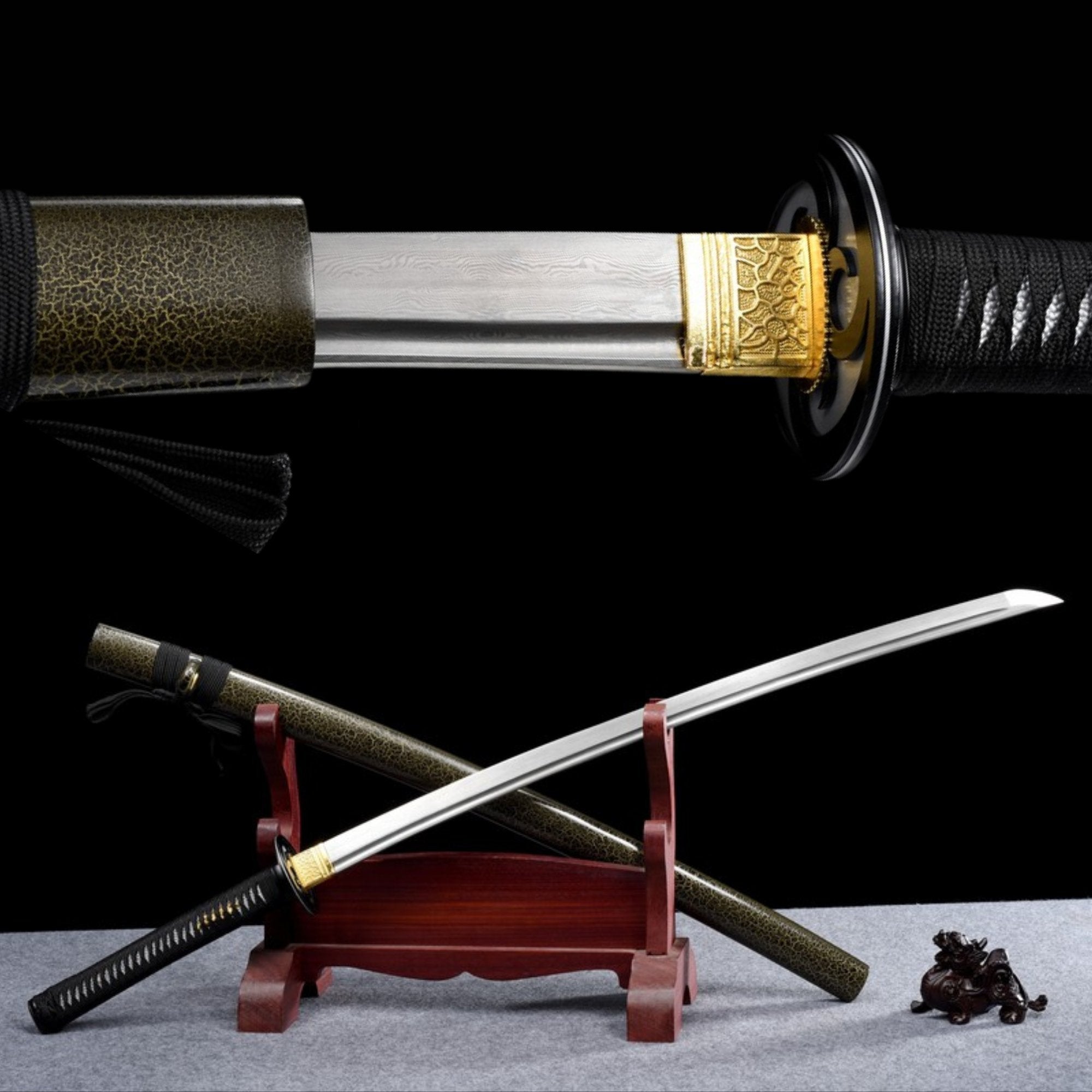 Katana Yinlun Damascus Folded 銀輪 | KatanaSwordArt Katana For Sale 2025