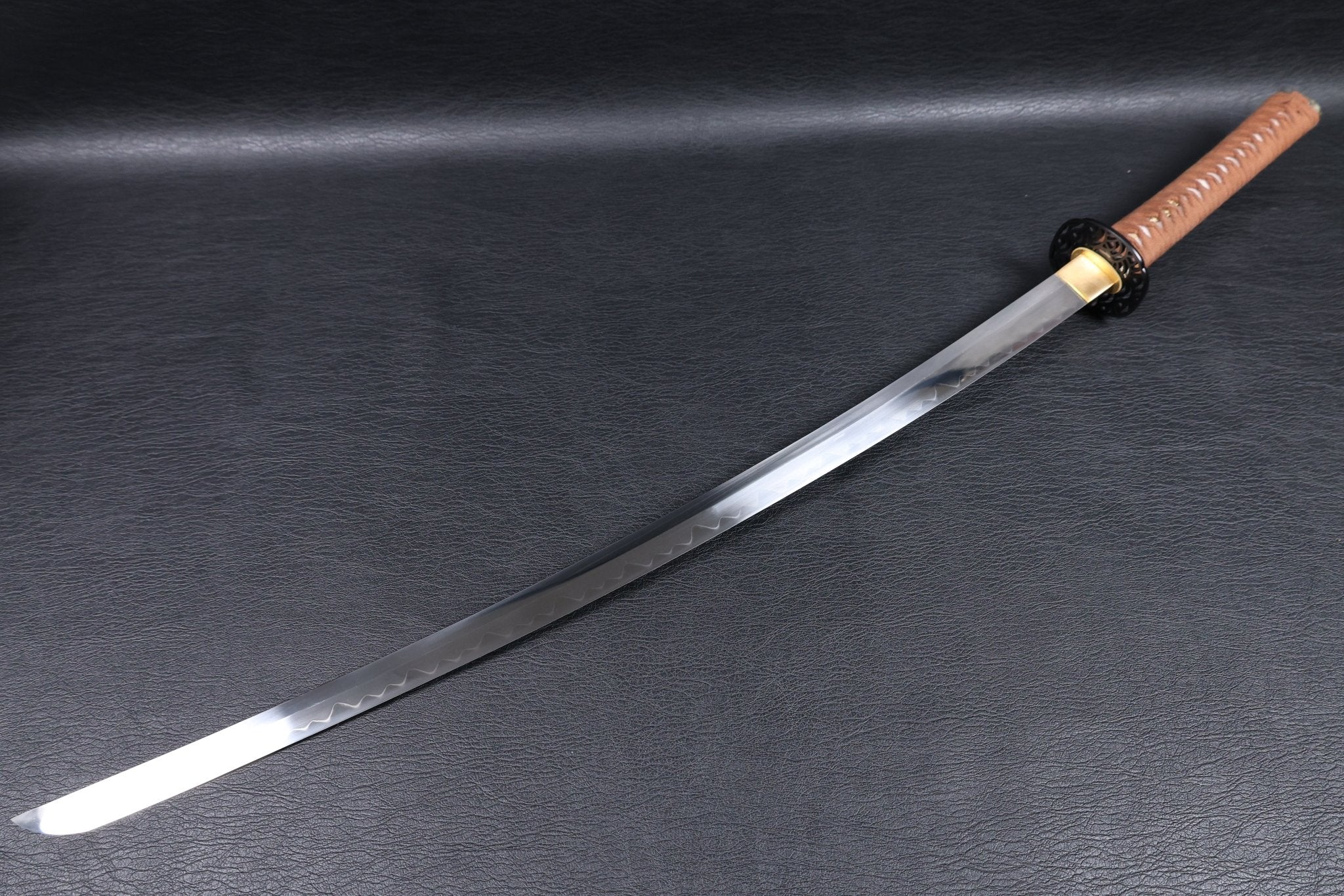 Katana Yoshitsune T10 Clay Tempered Blade with Notare Wave Hamon | KSA Huo | KSA Katana For Sale 2026