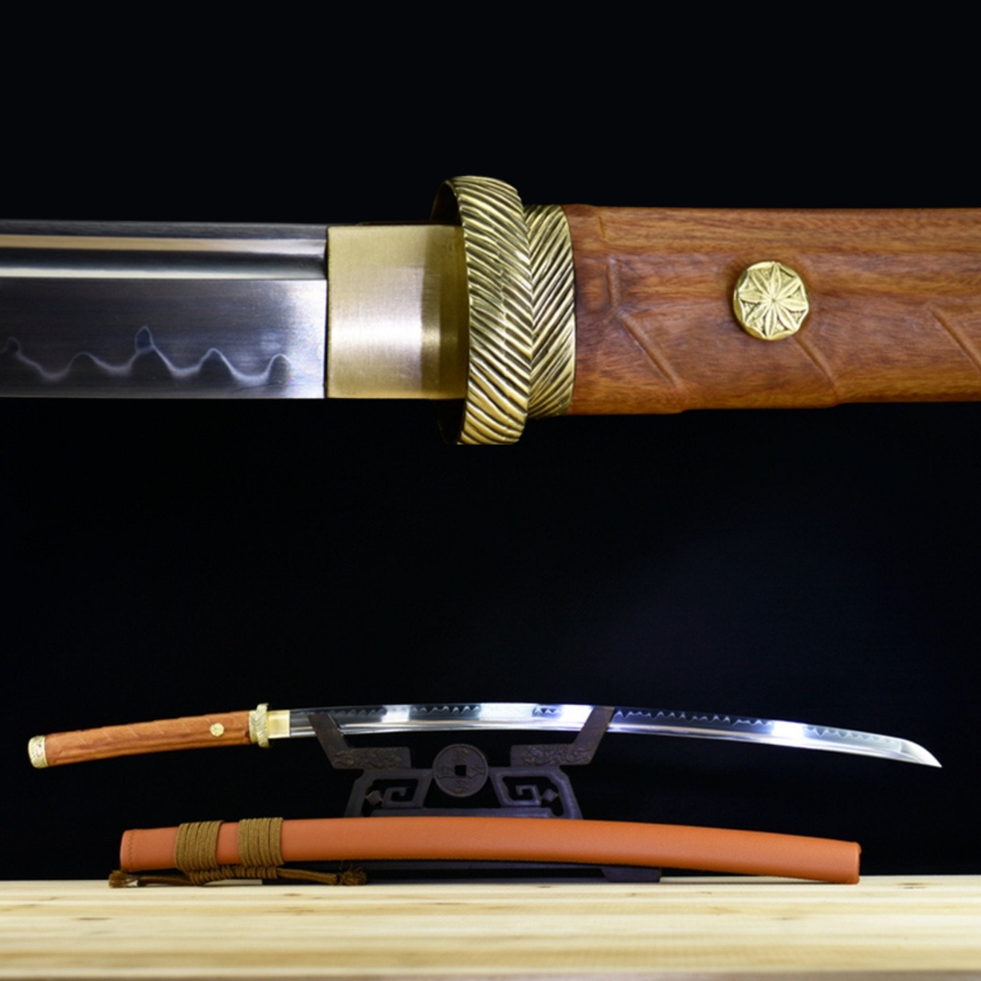 Katana Yucun T10 Clay Tempered Yellow Saya 雨村 | KatanaSwordArt Katana For Sale 2025