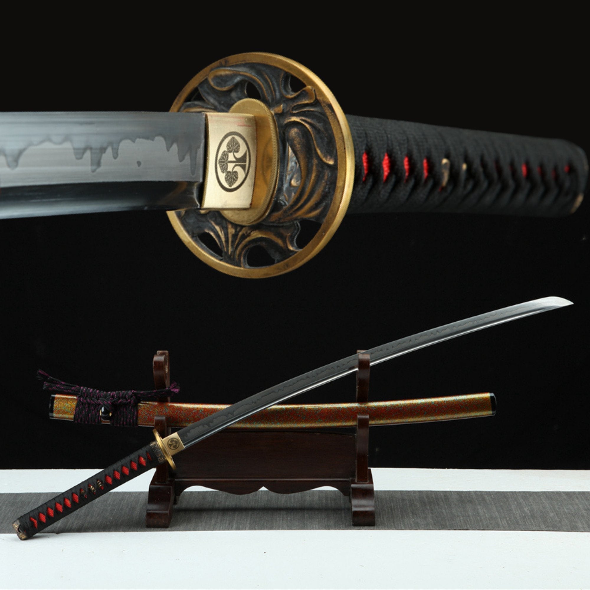 Katana Yupi T10 Clay Tempered Red Saya 雨披 | KatanaSwordArt Katana For Sale 2025