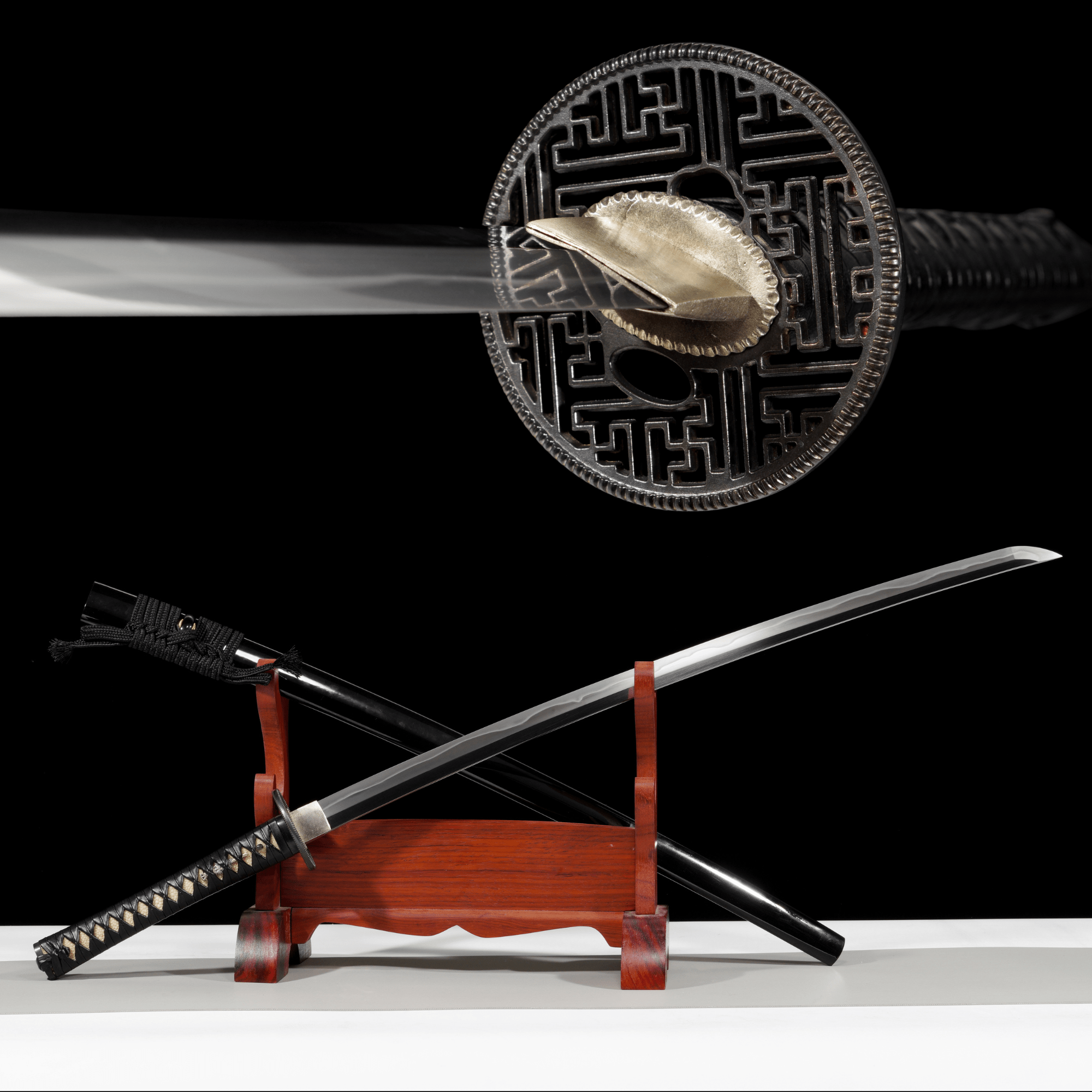 KSA Feng – Manji Sukashi Katana High Carbon Clay Tempered with Tenshō Koshirae | KatanaSwordArt Katana For Sale 2025