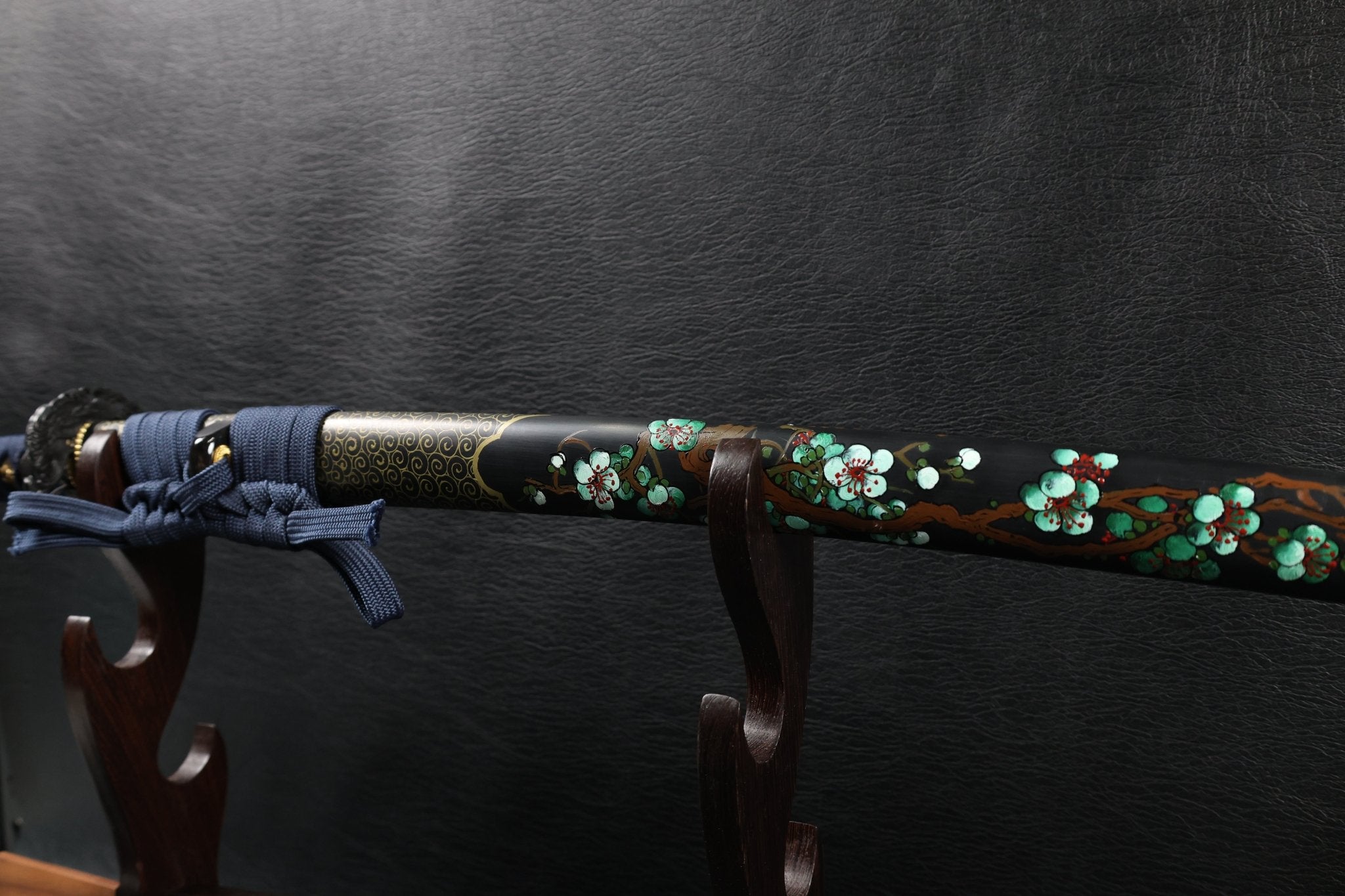 KSA Jin – Koiwave Katana Gomai Clay Tempered with Hand - Painted Plum Blossom Saya | KatanaSwordArt Katana For Sale 2025