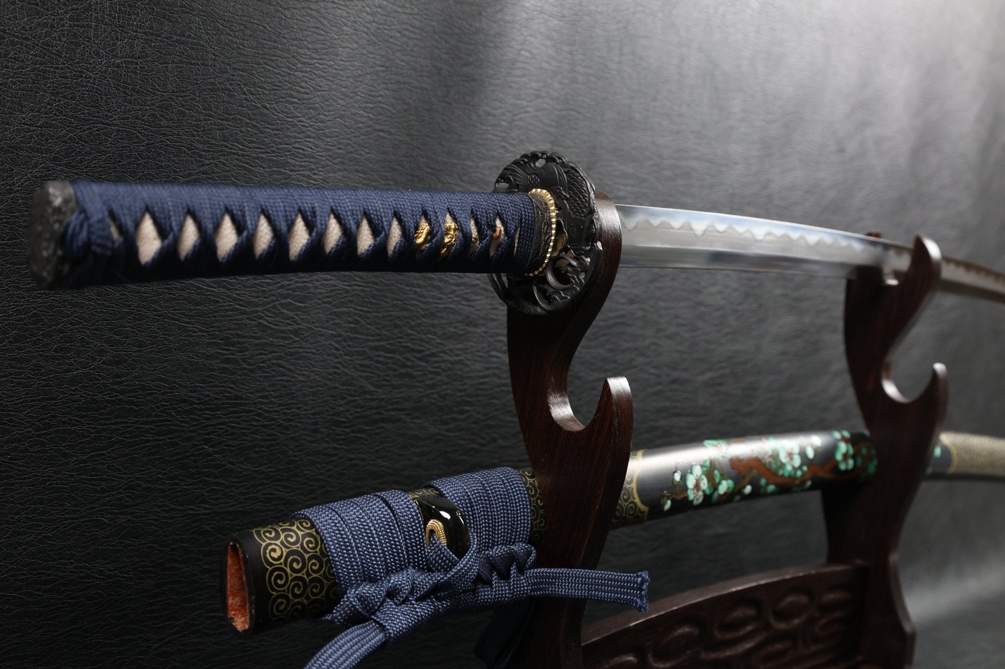 KSA Jin – Koiwave Katana Gomai Clay Tempered with Hand - Painted Plum Blossom Saya | KatanaSwordArt Katana For Sale 2025