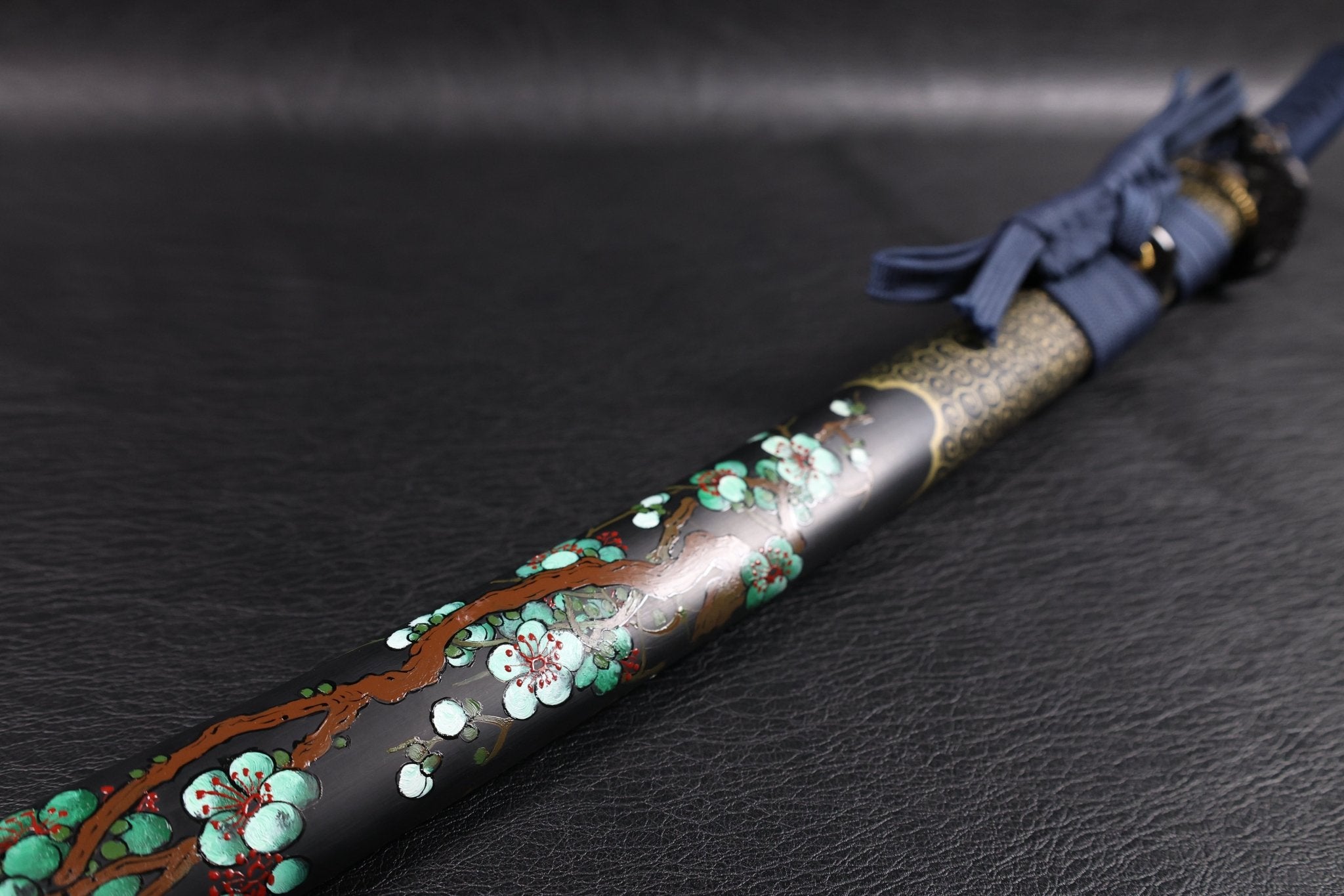 KSA Jin – Koiwave Katana Gomai Clay Tempered with Hand - Painted Plum Blossom Saya | KatanaSwordArt Katana For Sale 2025