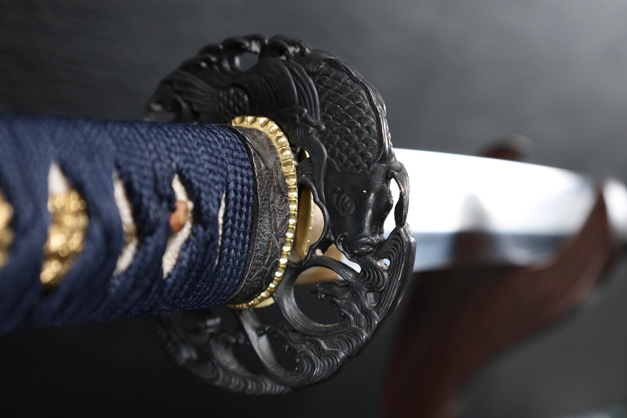 KSA Jin – Koiwave Katana Gomai Clay Tempered with Hand - Painted Plum Blossom Saya | KatanaSwordArt Katana For Sale 2025