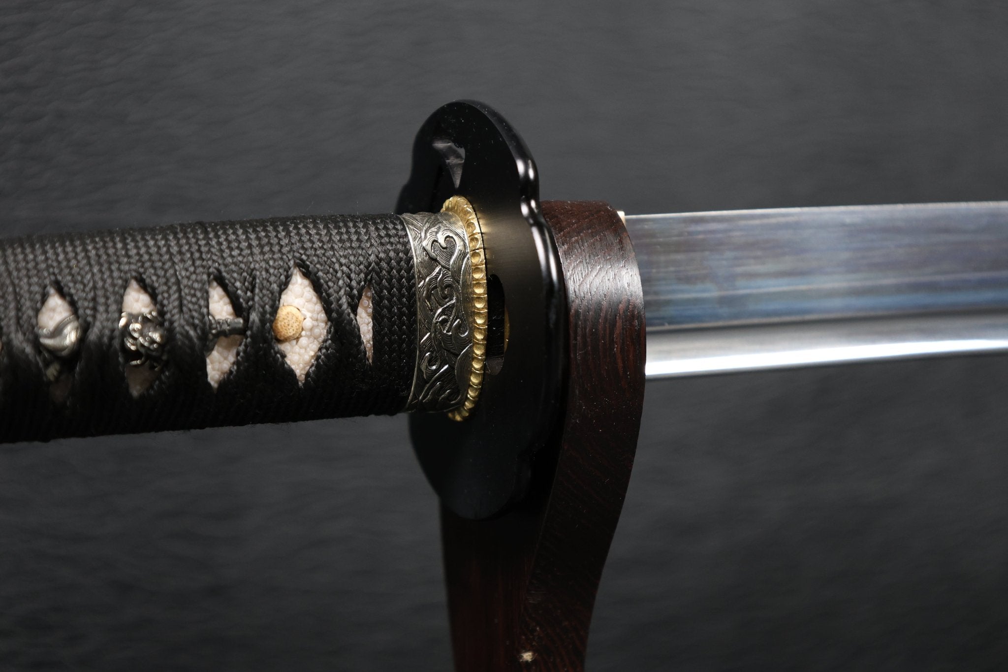 KSA Obsidianwave Katana Spring Steel with Mirror Blade | KatanaSwordArt Katana For Sale 2025