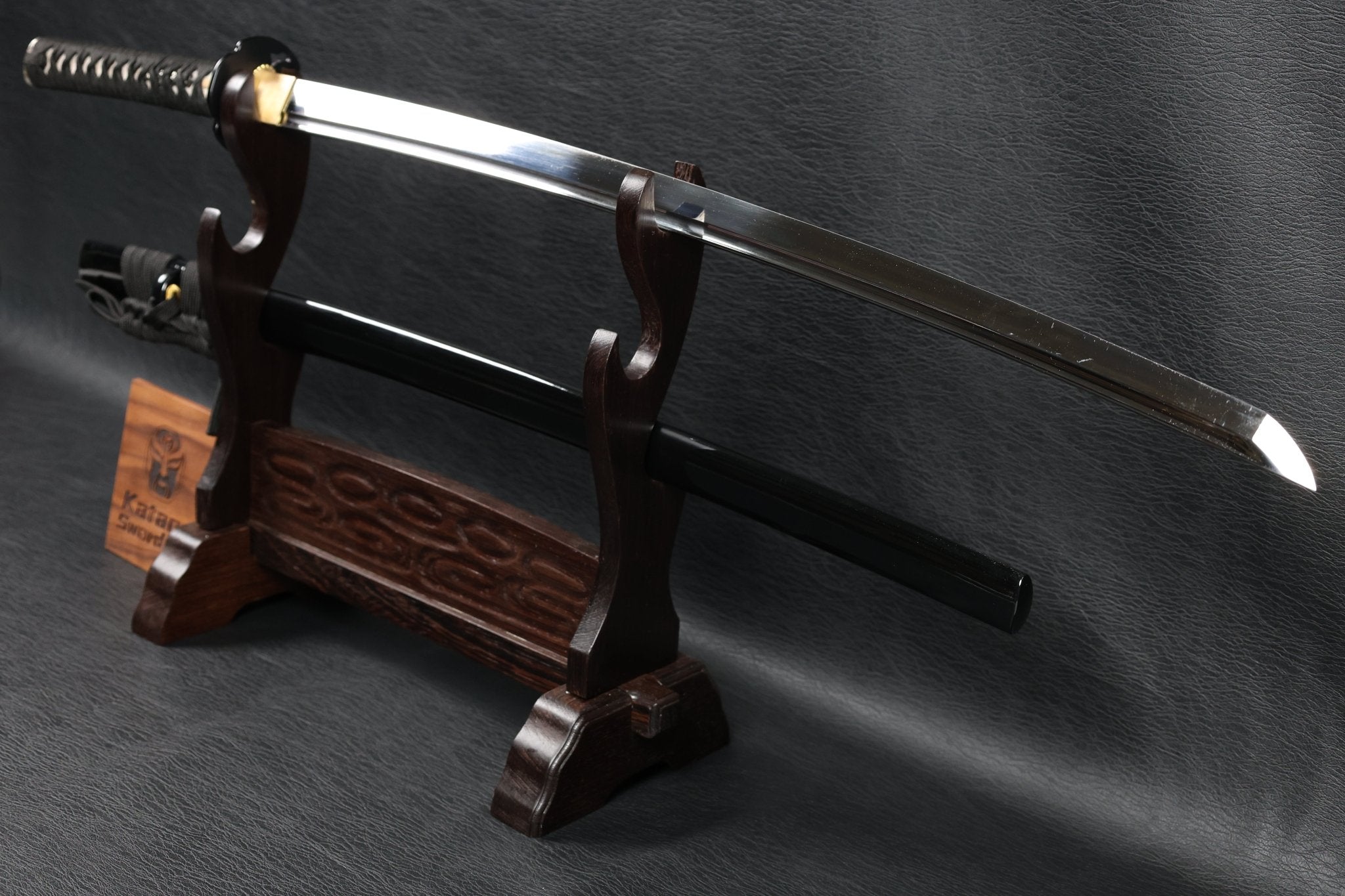 KSA Obsidianwave Katana Spring Steel with Mirror Blade | KatanaSwordArt Katana For Sale 2025