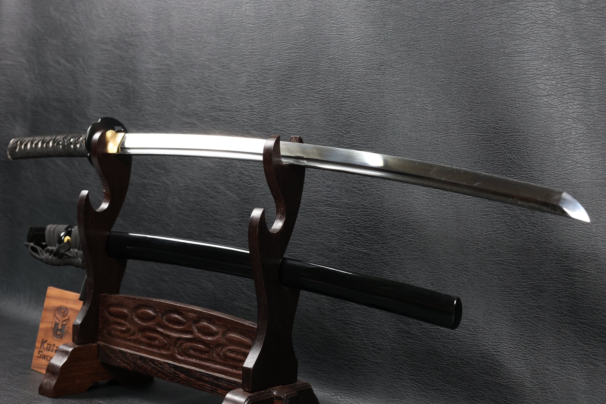KSA Obsidianwave Katana Spring Steel with Mirror Blade | KatanaSwordArt Katana For Sale 2025