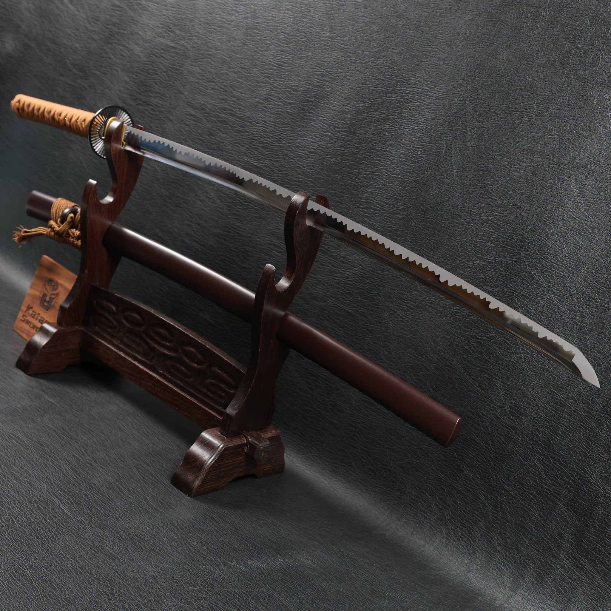 KSA Qing – EarthwaveDragon Katana Spring Steel with Chōji Midare Hamon | KatanaSwordArt Katana For Sale 2025