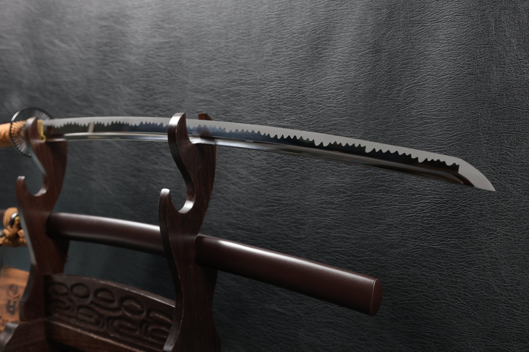 KSA Qing – EarthwaveDragon Katana Spring Steel with Chōji Midare Hamon | KatanaSwordArt Katana For Sale 2025