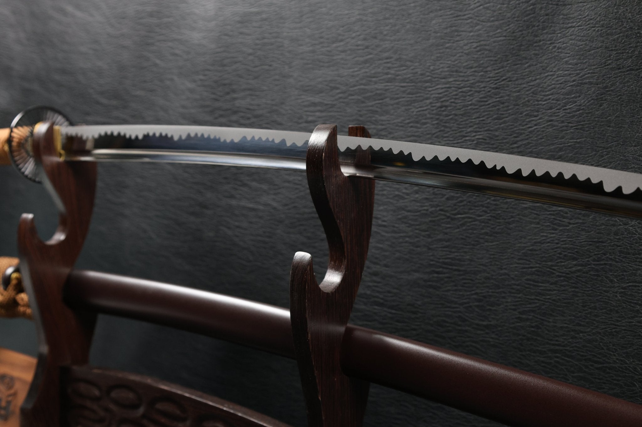 KSA Qing – EarthwaveDragon Katana Spring Steel with Chōji Midare Hamon | KatanaSwordArt Katana For Sale 2025