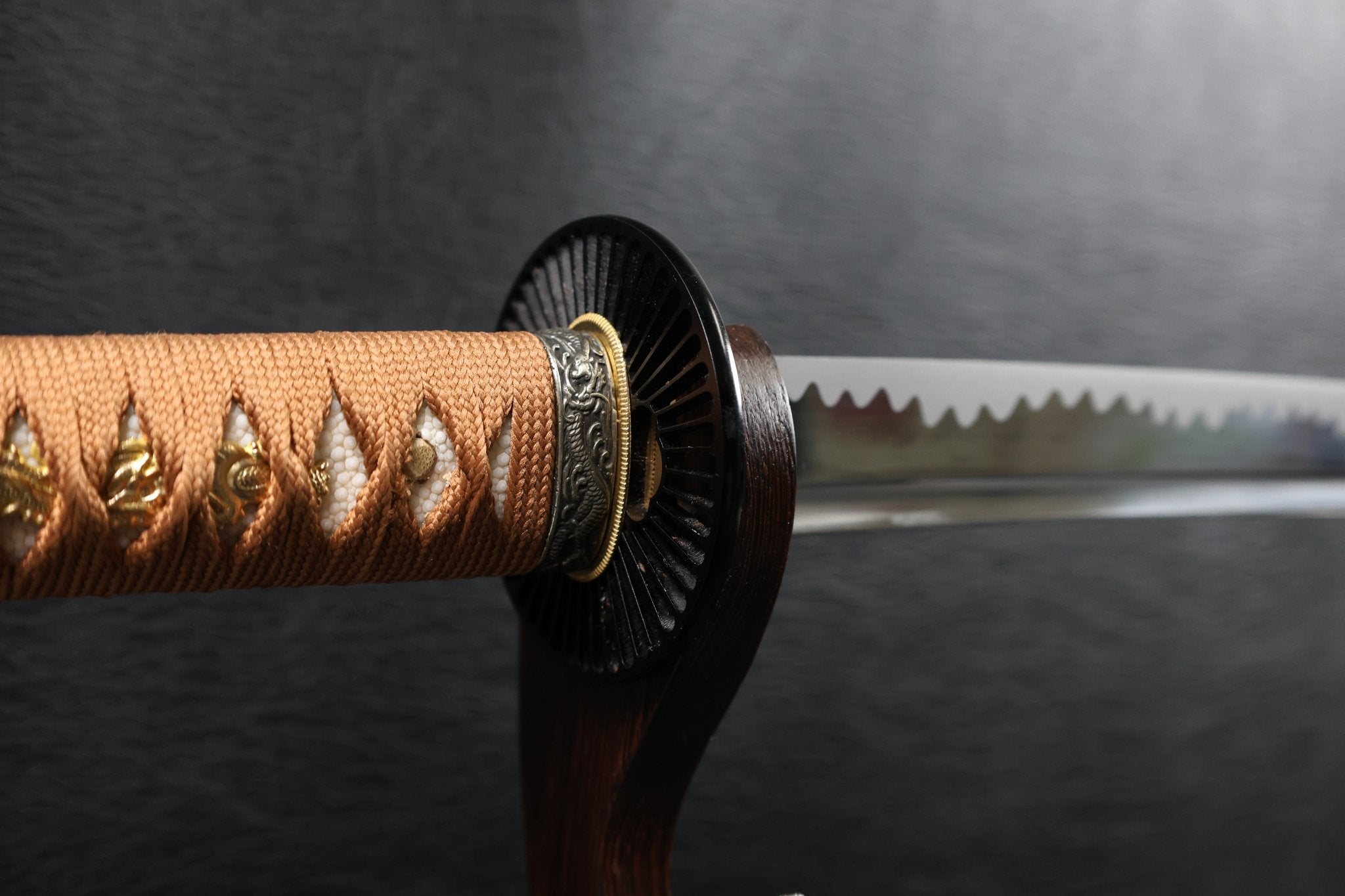 KSA Qing – EarthwaveDragon Katana Spring Steel with Chōji Midare Hamon | KatanaSwordArt Katana For Sale 2025