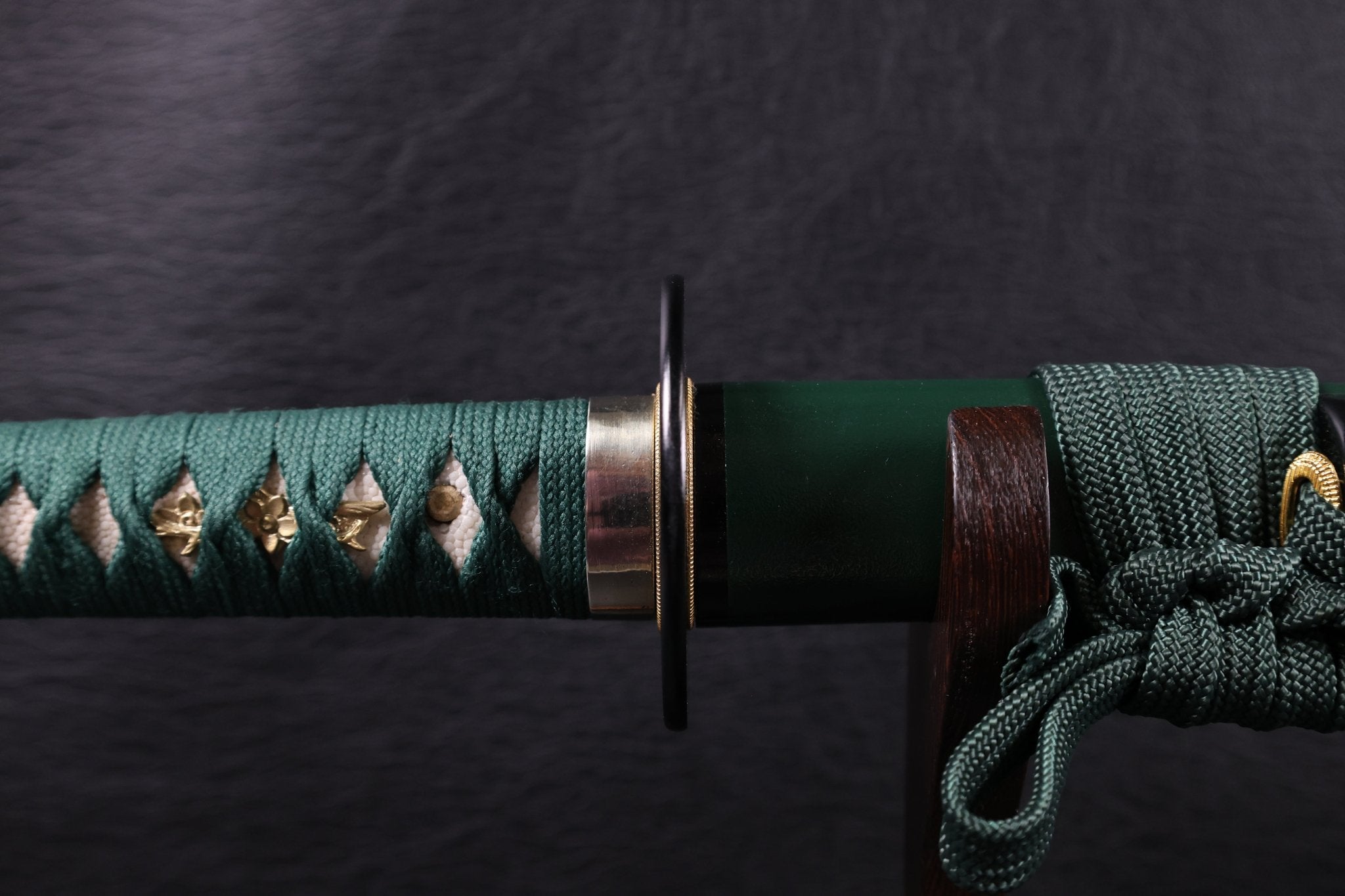 KSA Qing – EmeraldMist Katana Spring Steel with Chōji Midare Hamon | KatanaSwordArt Katana For Sale 2025