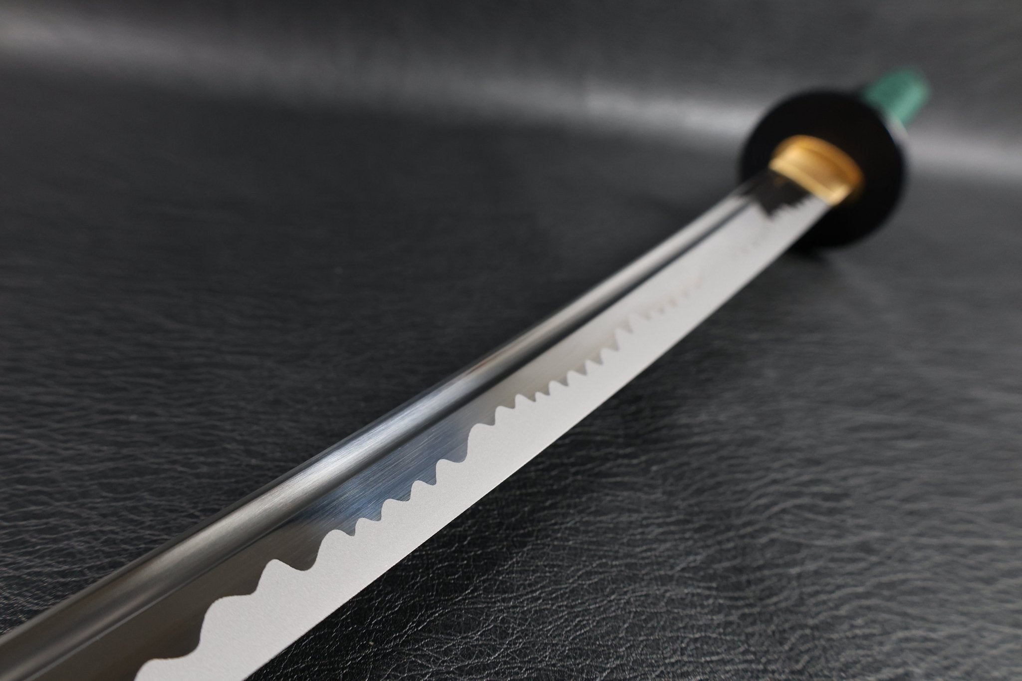 KSA Qing – EmeraldMist Katana Spring Steel with Chōji Midare Hamon | KatanaSwordArt Katana For Sale 2025