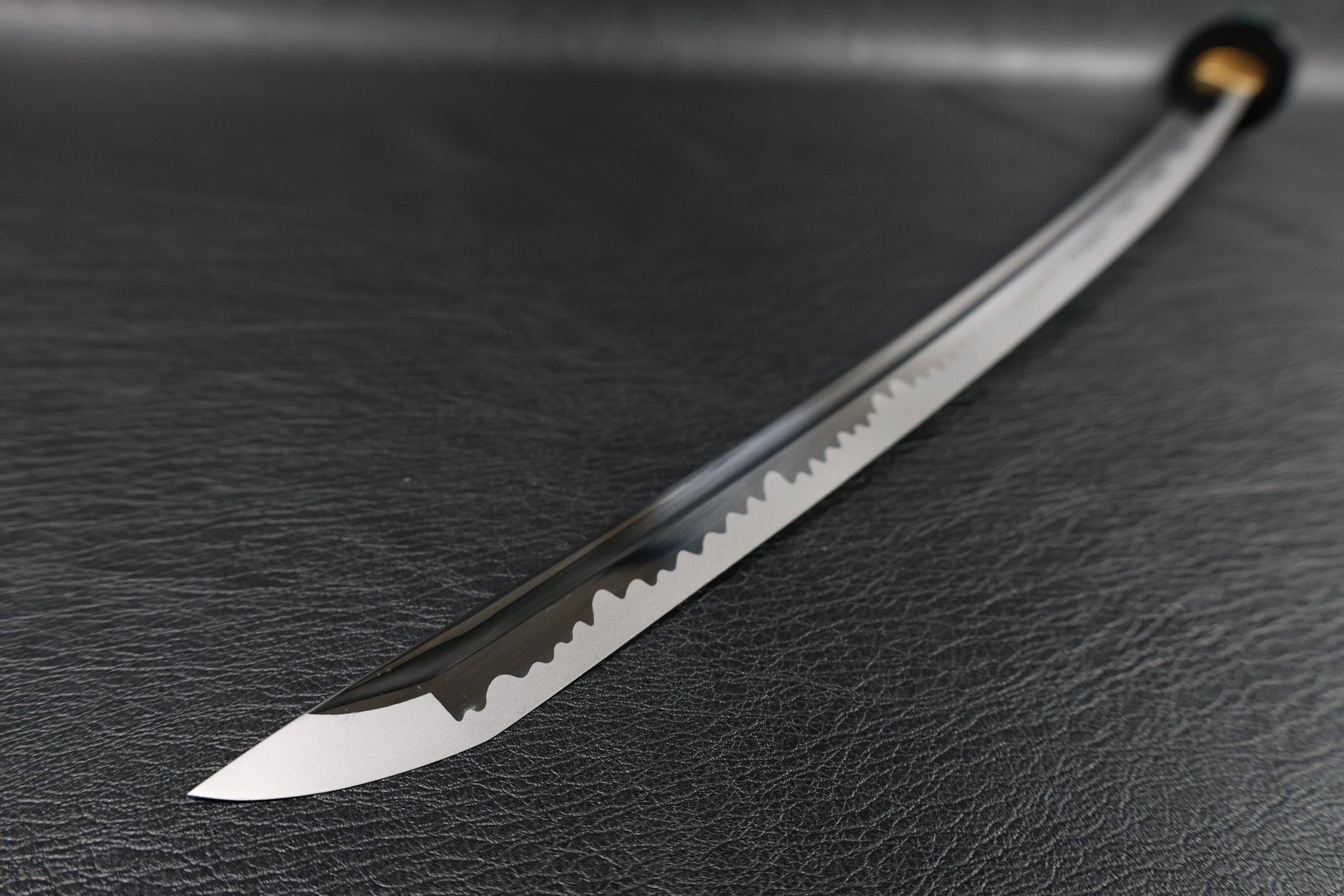 KSA Qing – EmeraldMist Katana Spring Steel with Chōji Midare Hamon | KatanaSwordArt Katana For Sale 2025