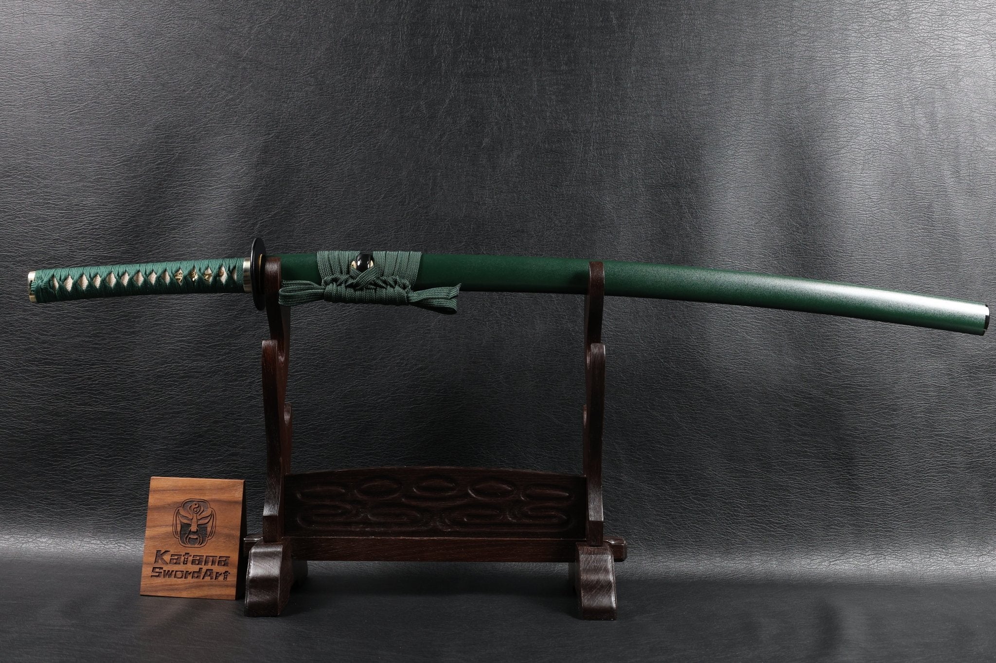 KSA Qing – EmeraldMist Katana Spring Steel with Chōji Midare Hamon | KatanaSwordArt Katana For Sale 2025