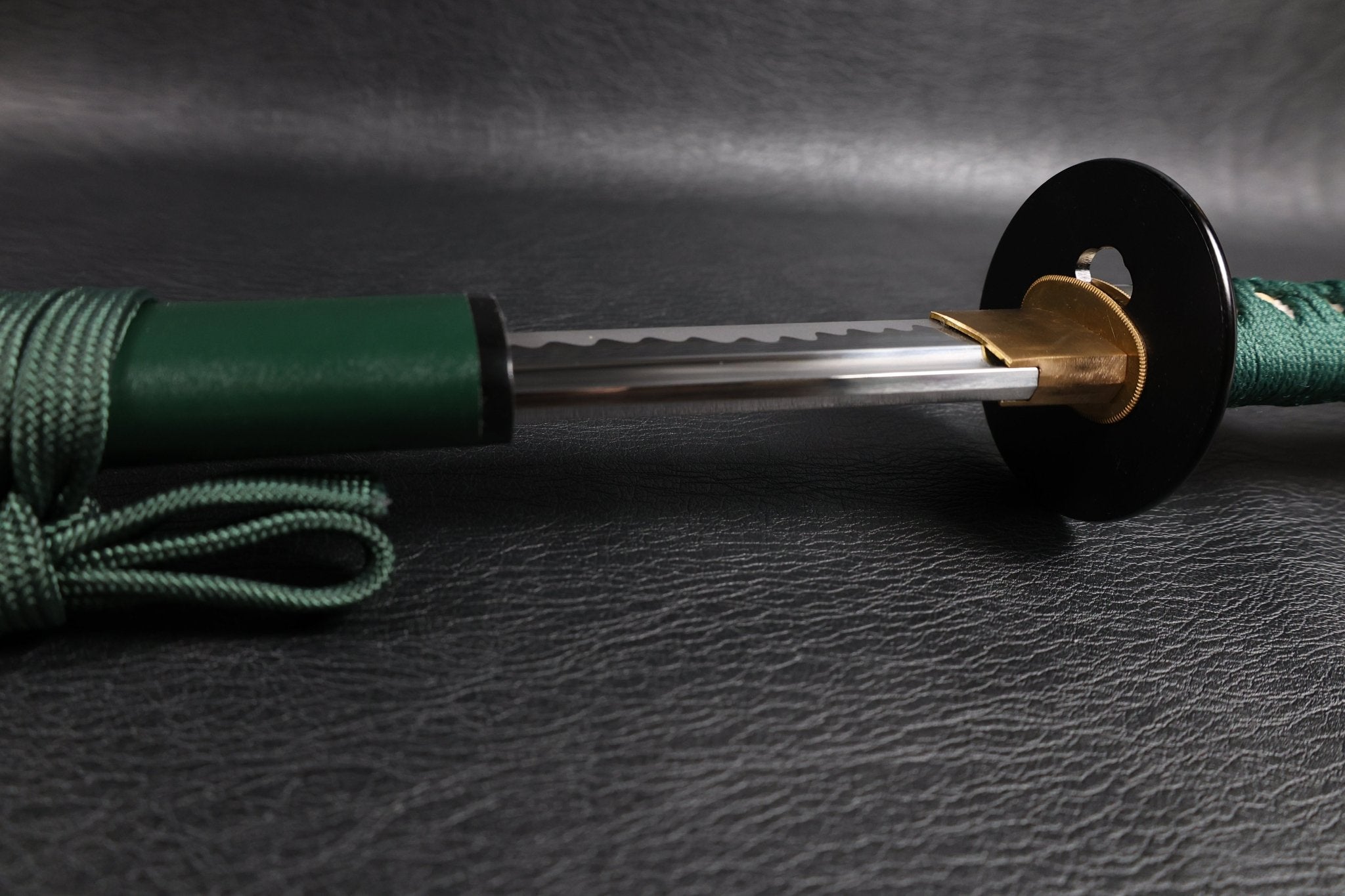 KSA Qing – EmeraldMist Katana Spring Steel with Chōji Midare Hamon | KatanaSwordArt Katana For Sale 2025