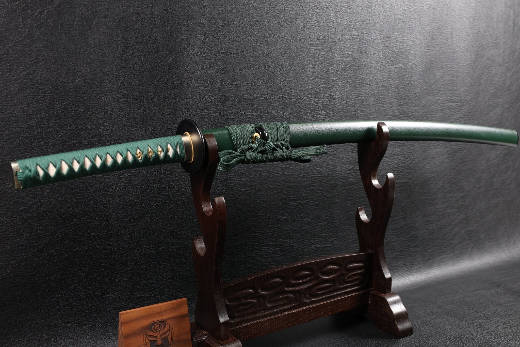 KSA Qing – EmeraldMist Katana Spring Steel with Chōji Midare Hamon | KatanaSwordArt Katana For Sale 2025