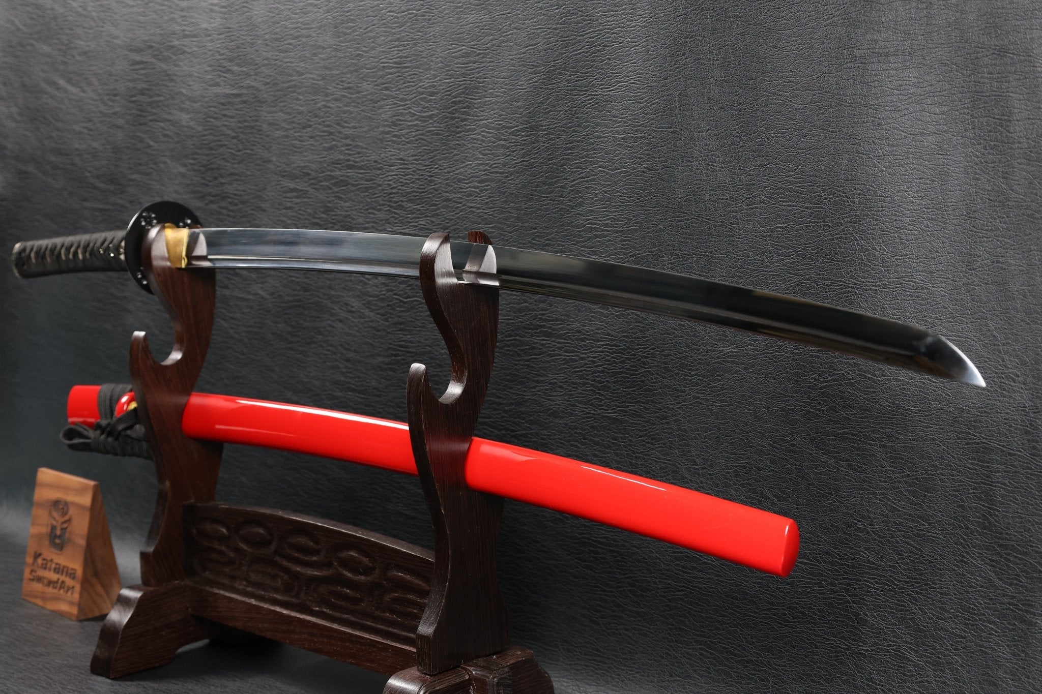 KSA Qing – Sakurafire Katana Spring Steel with Red Saya | KatanaSwordArt Katana For Sale 2025