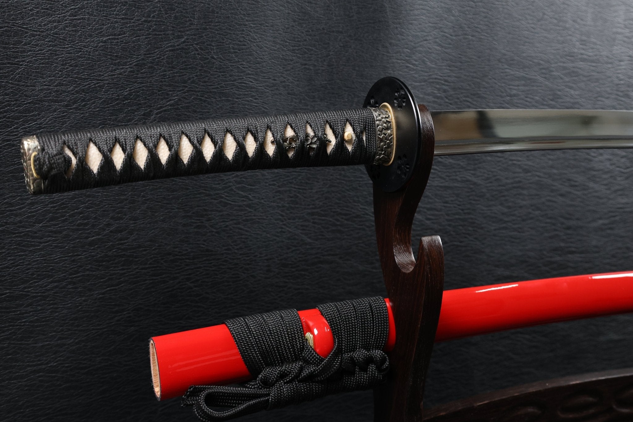 KSA Qing – Sakurafire Katana Spring Steel with Red Saya | KatanaSwordArt Katana For Sale 2025