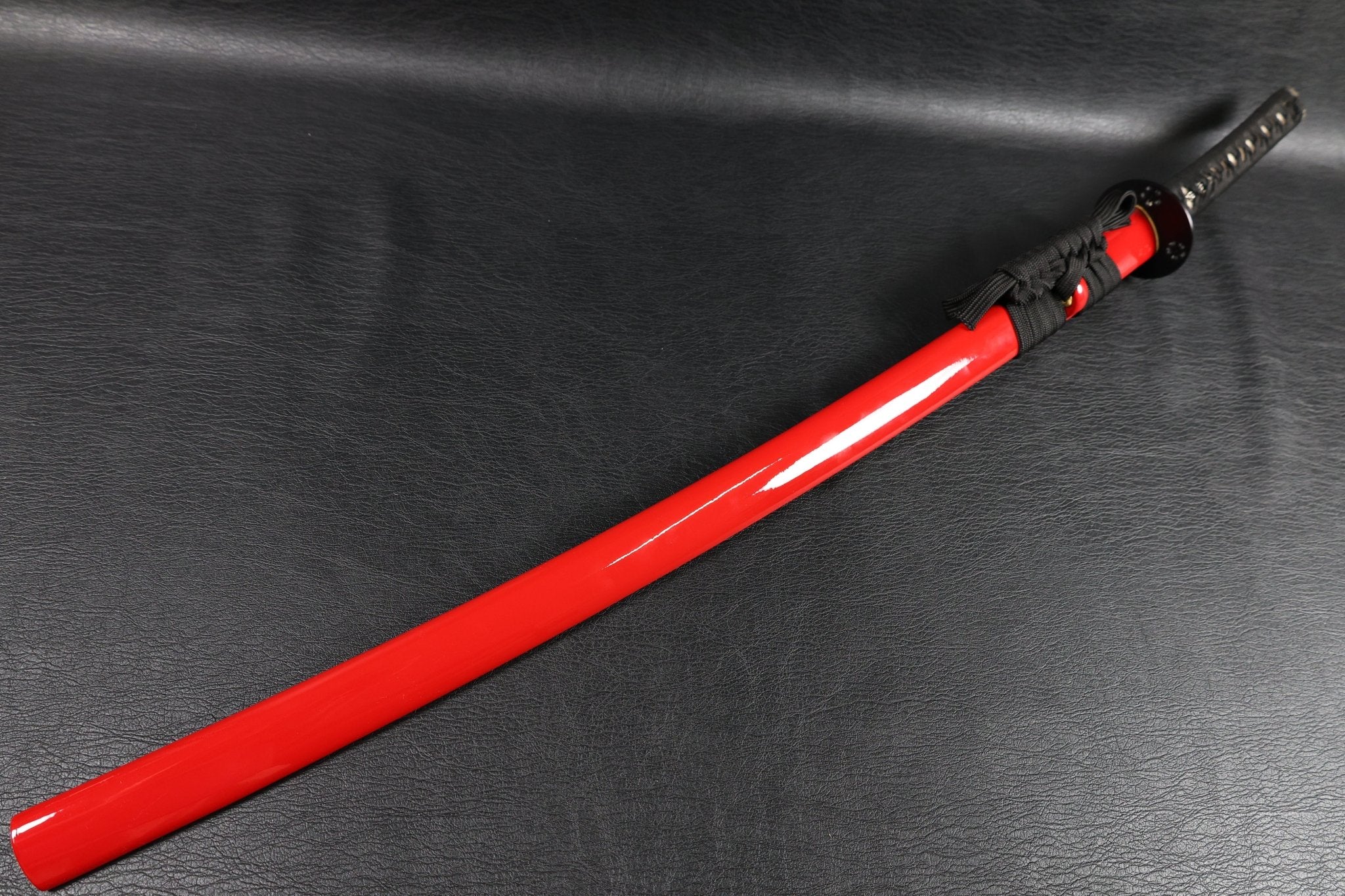 KSA Qing – Sakurafire Katana Spring Steel with Red Saya | KatanaSwordArt Katana For Sale 2025