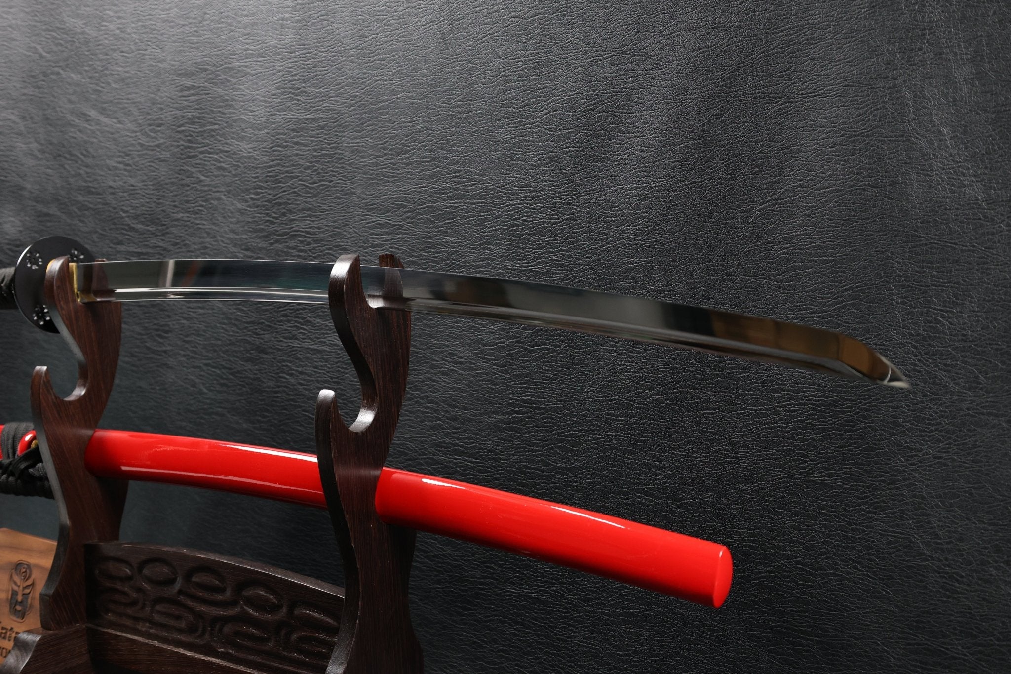 KSA Qing – Sakurafire Katana Spring Steel with Red Saya | KatanaSwordArt Katana For Sale 2025