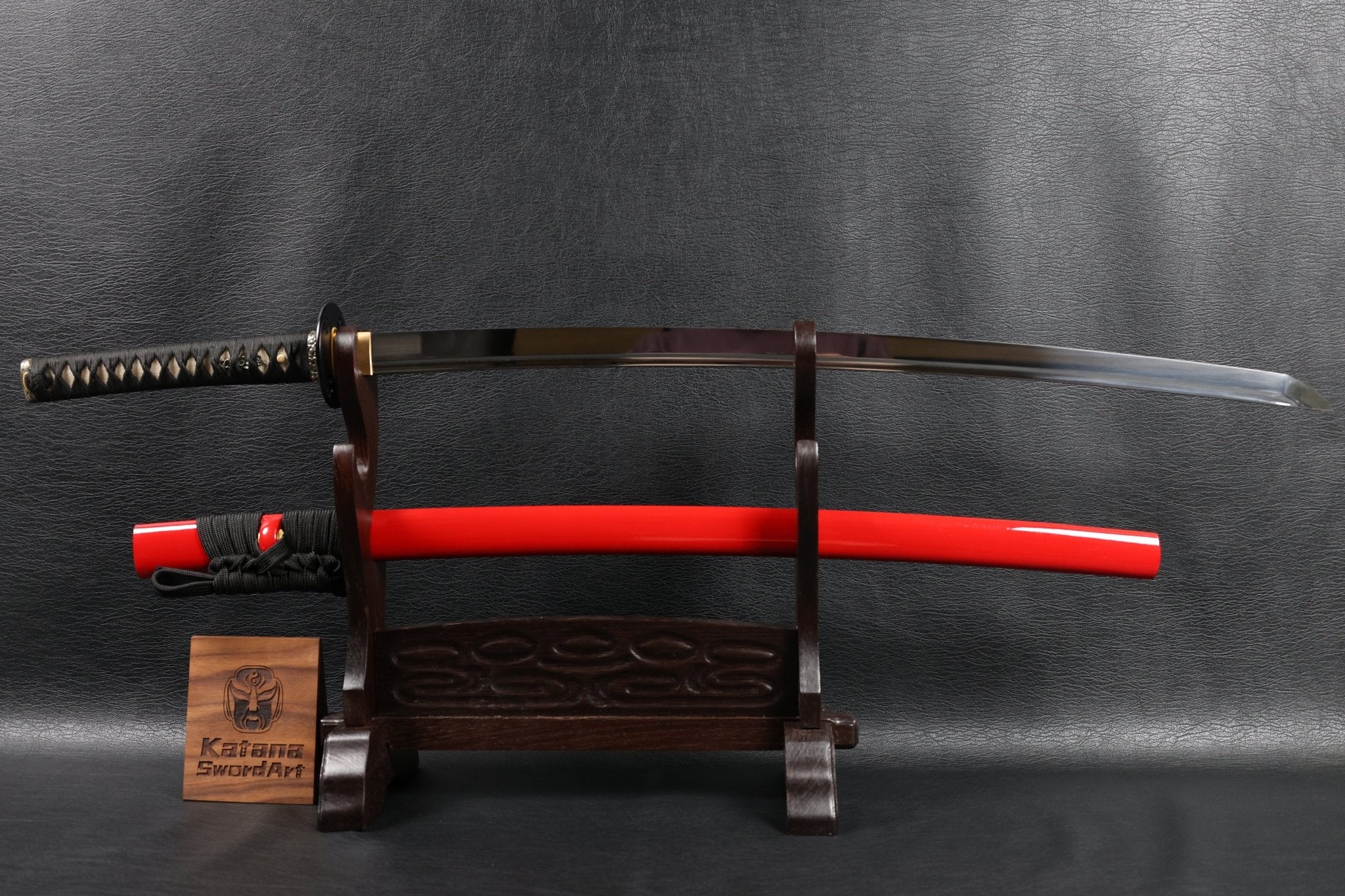 KSA Qing – Sakurafire Katana Spring Steel with Red Saya | KatanaSwordArt Katana For Sale 2025
